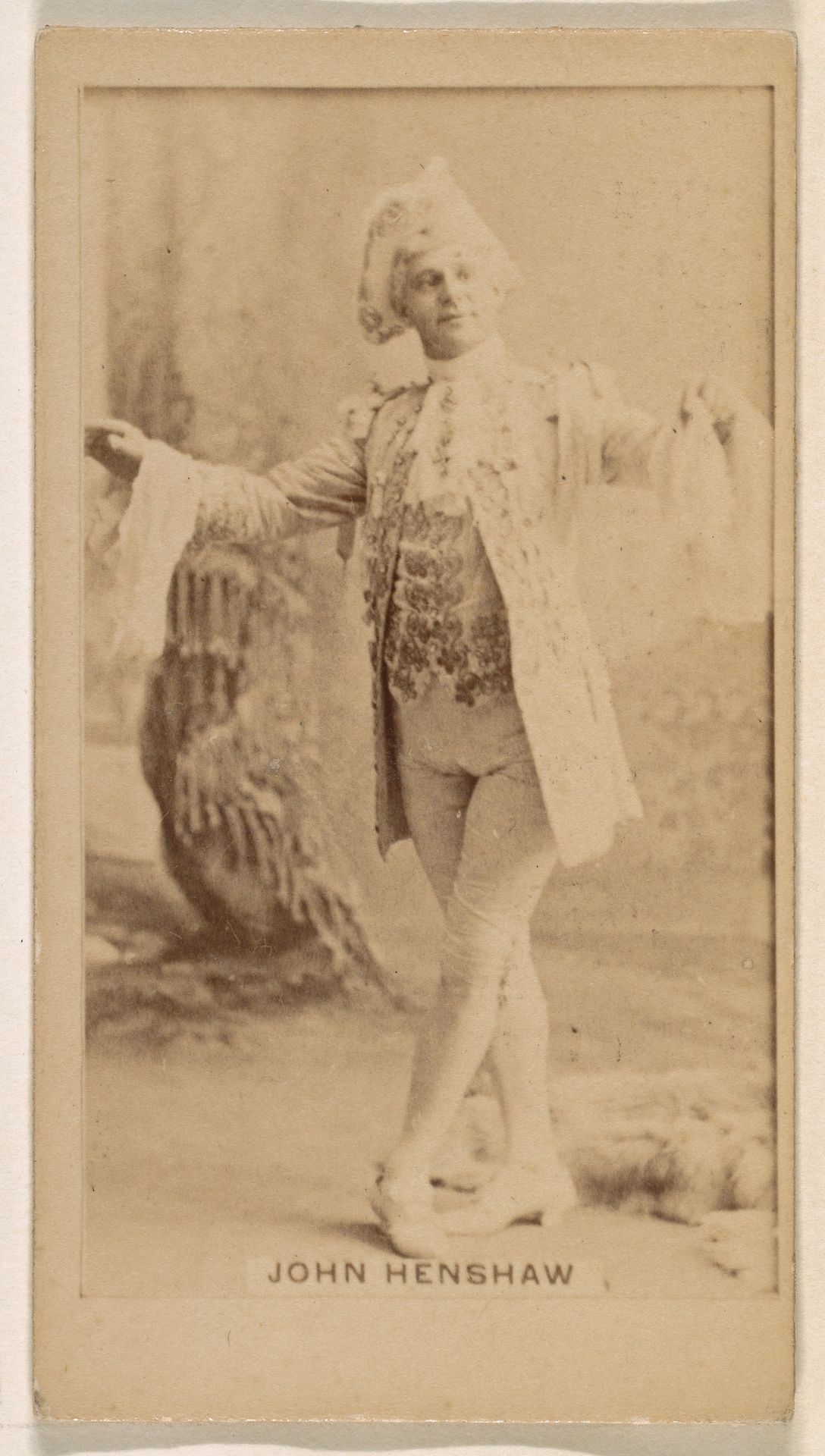 John Henshaw, from the Actresses series (N245) issued by Kinney Brothers to promote Sweet Caporal Cigarettes by Kinney Brothers Tobacco Company