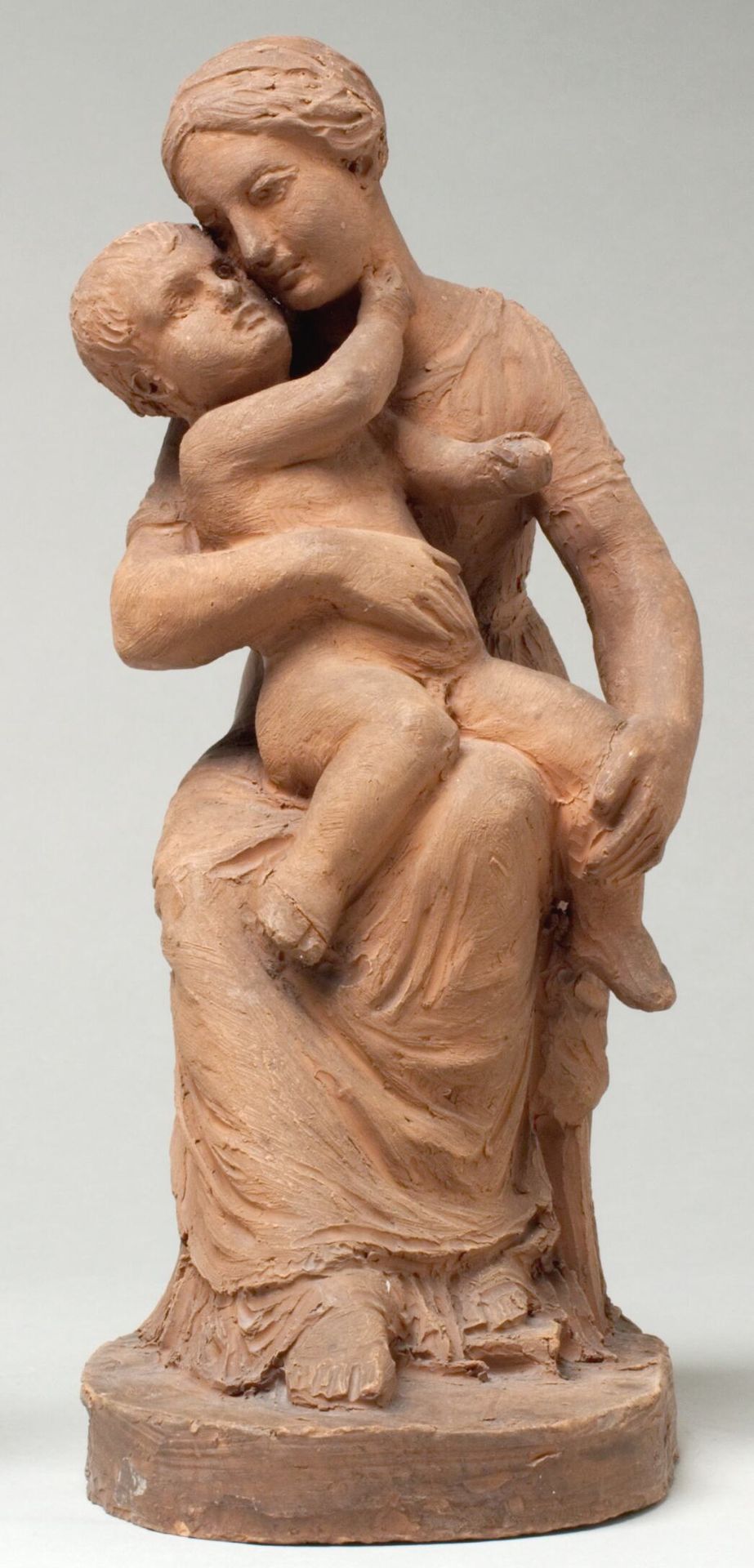 Seated Woman with a Child on Her Lap by Georg Christian Freund