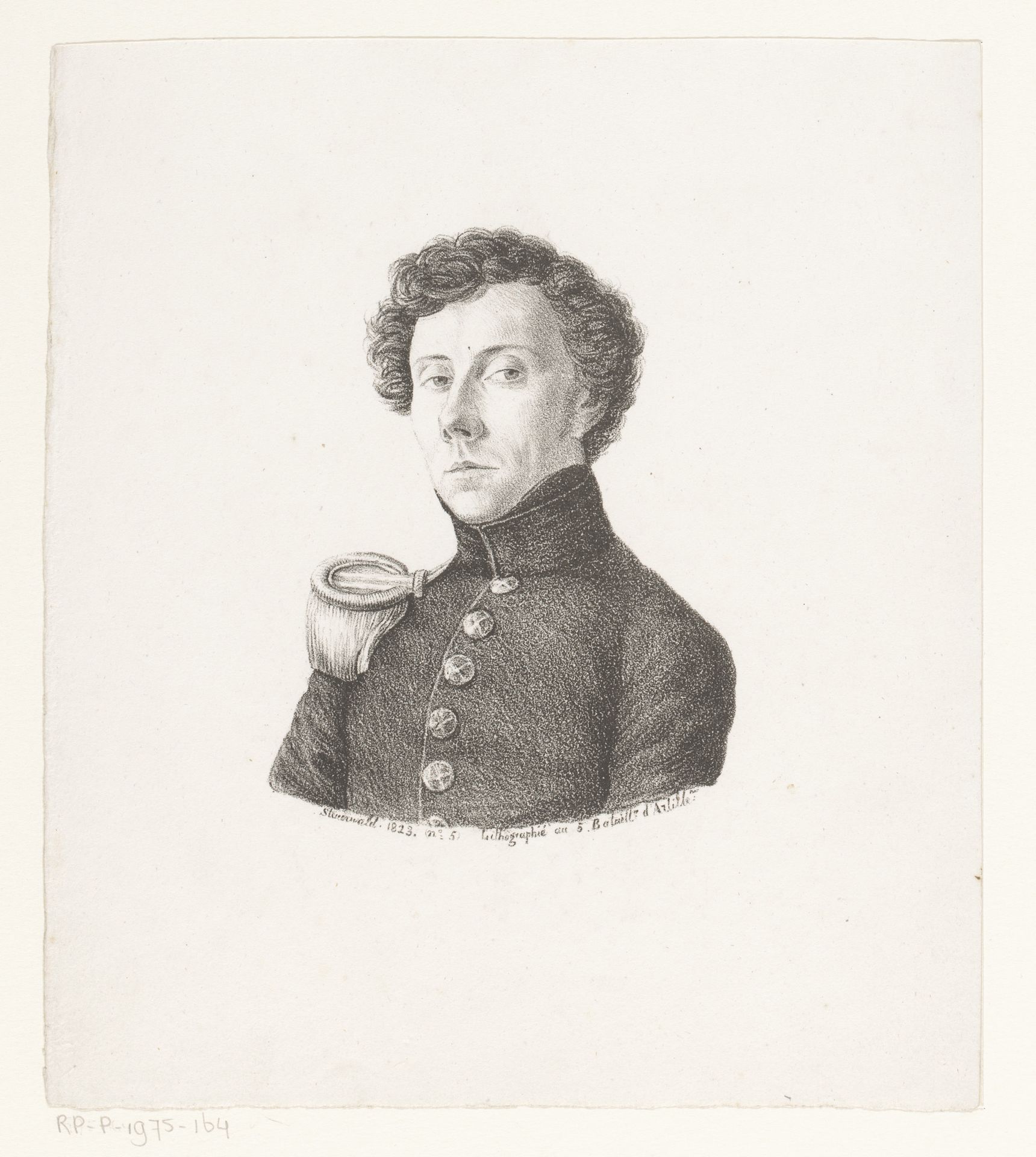 Portret van Jean Denis Ancion by Christian Heinrich Gottlieb Steuerwald
