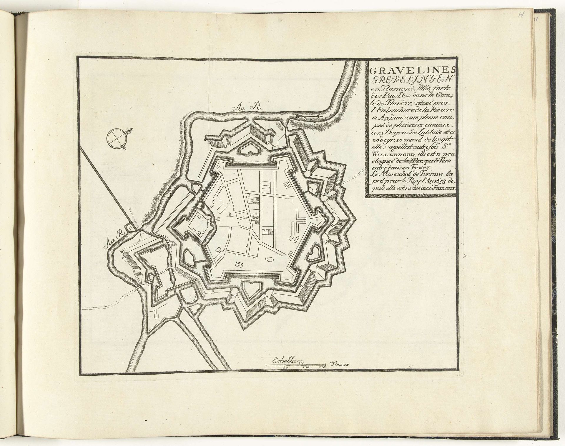 Plattegrond van Gravelines, ca. 1693-1696 by Anonymous