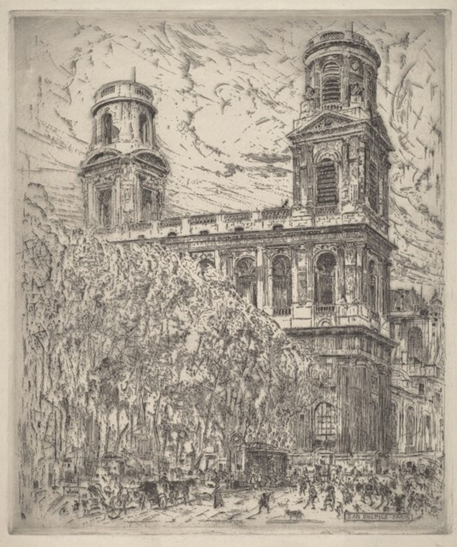 Saint-Sulpice, Paris by John Marin