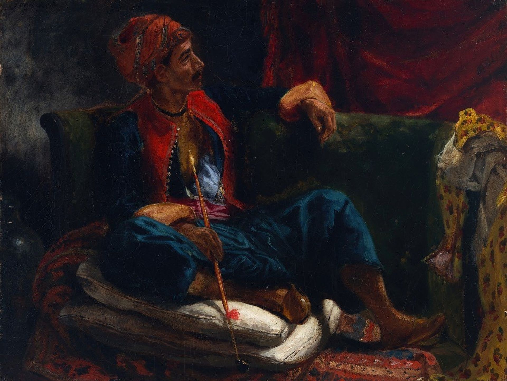 The Smoker by Eugène Delacroix