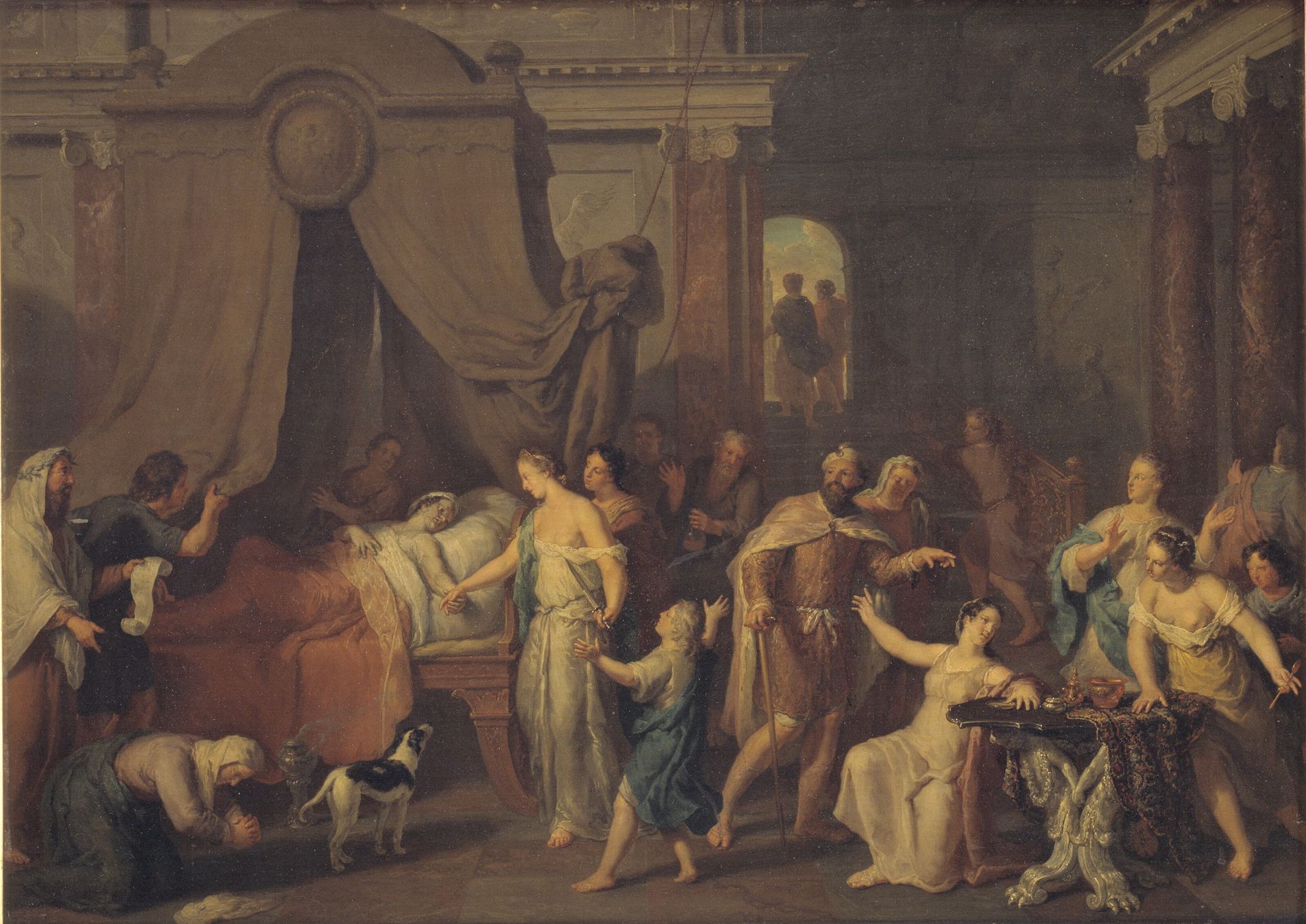 Alcestis and Admetus by Gerard Hoet