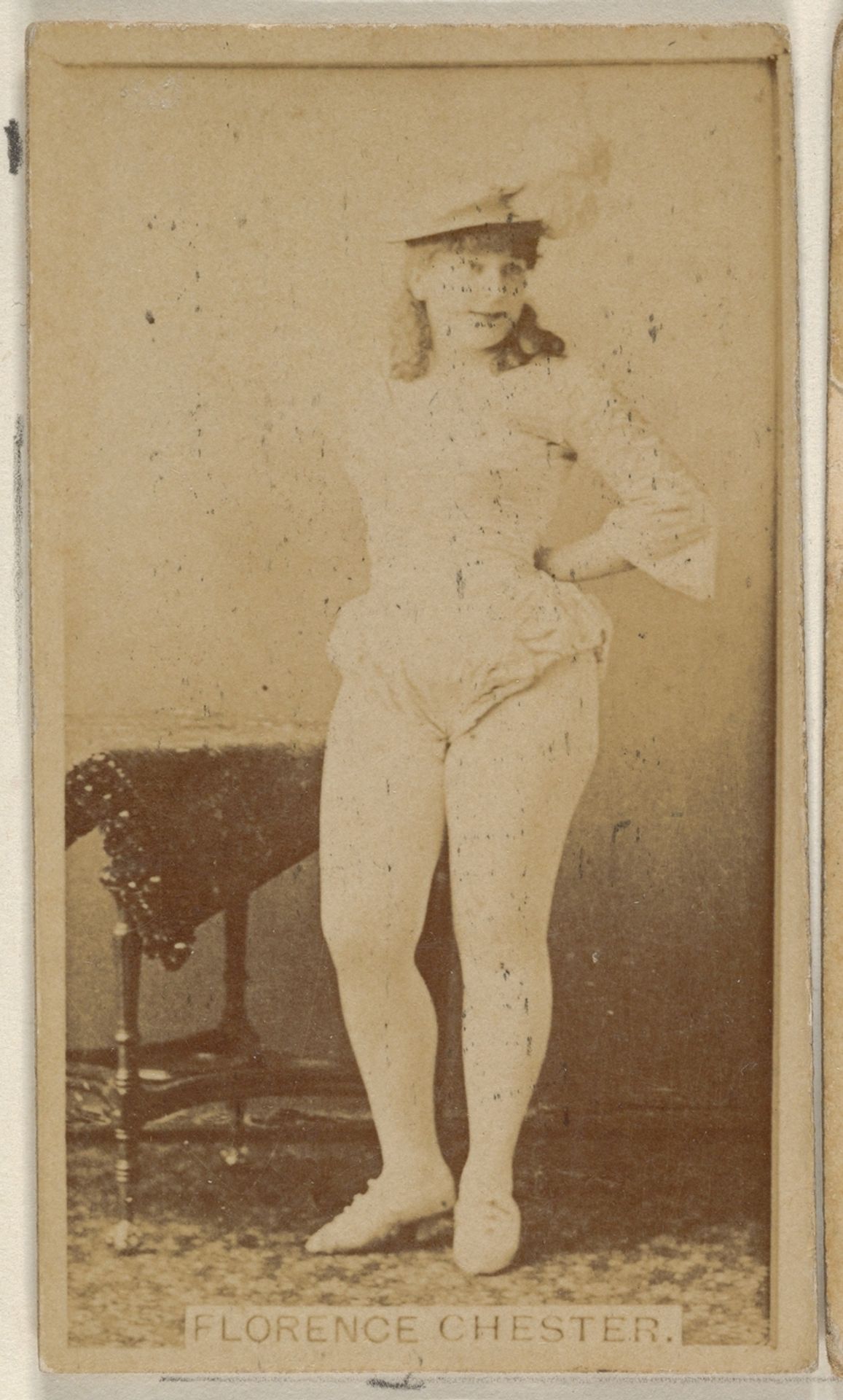 Florence Chester, from the Actors and Actresses series (N45, Type 8) for Virginia Brights Cigarettes by Allen & Ginter