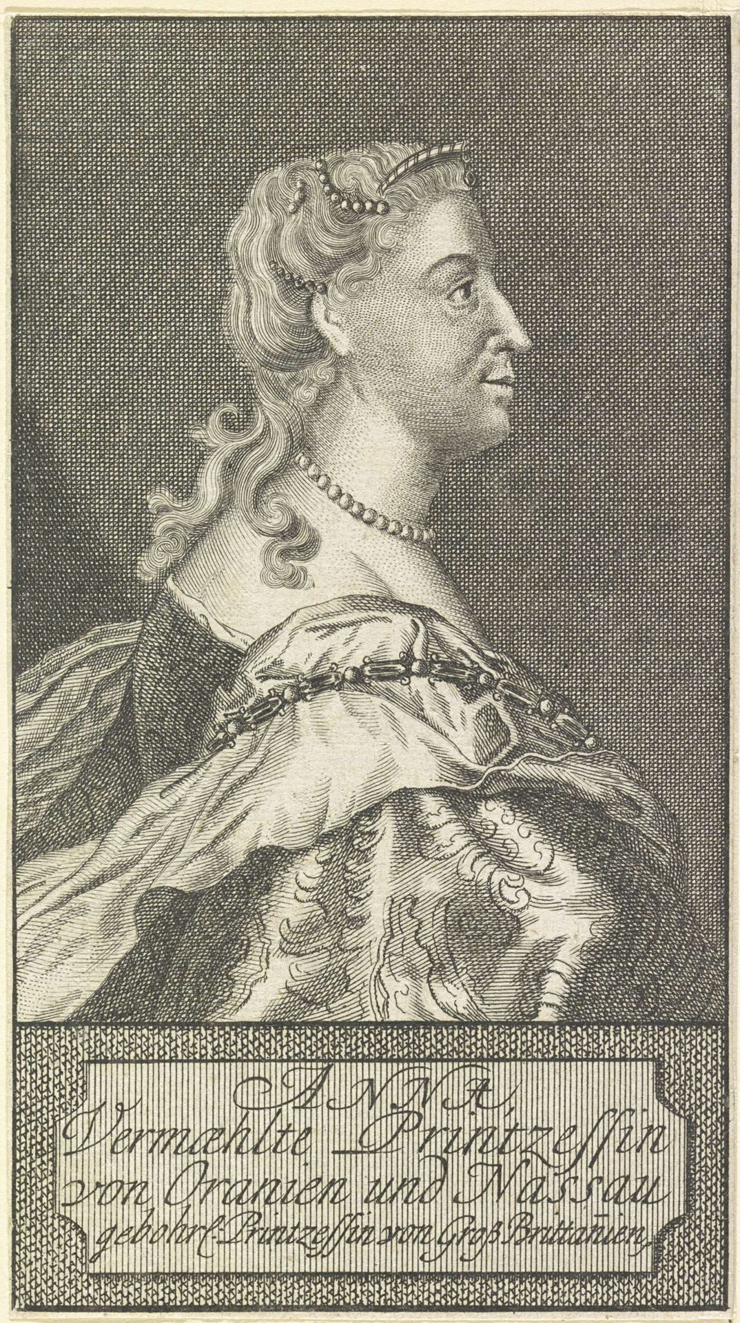Portret van Anna van Hannover by Anonymous