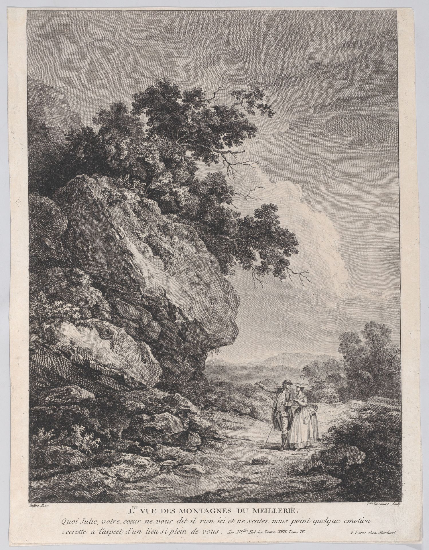 View of the Meillerie Mountains by Mme. Duchateau
