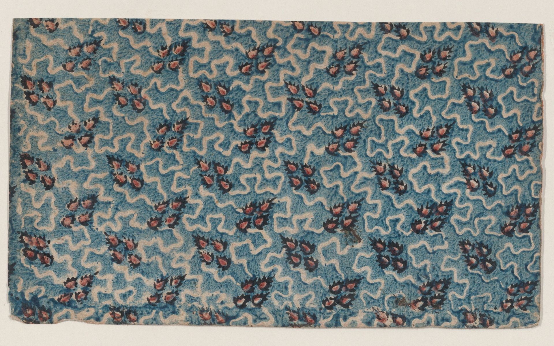 Sheet with overall abstract pattern by Anonymous