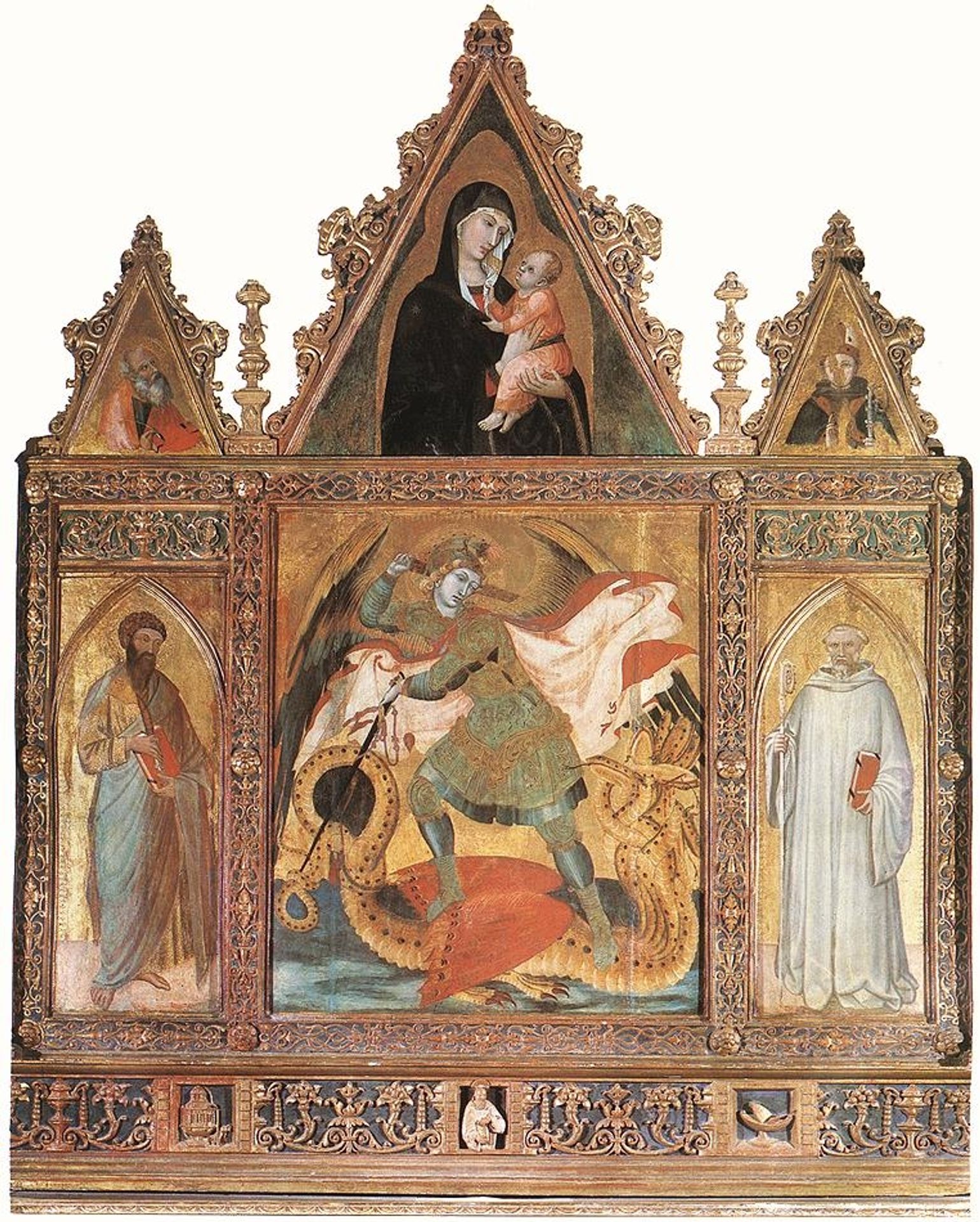 St Michael by Ambrogio Lorenzetti