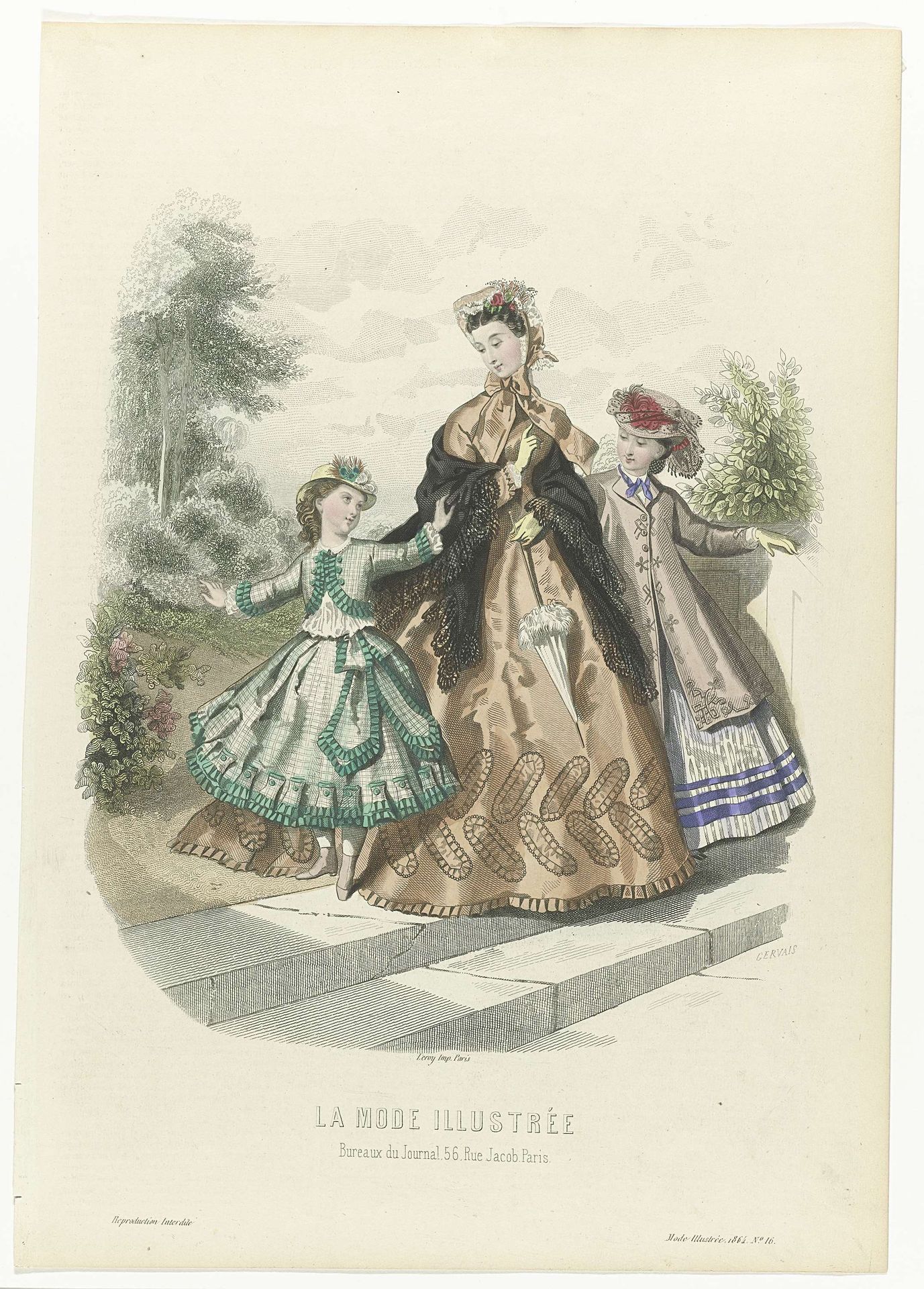 La Mode Illustrée, 1864, No. 16 by M. Gervais