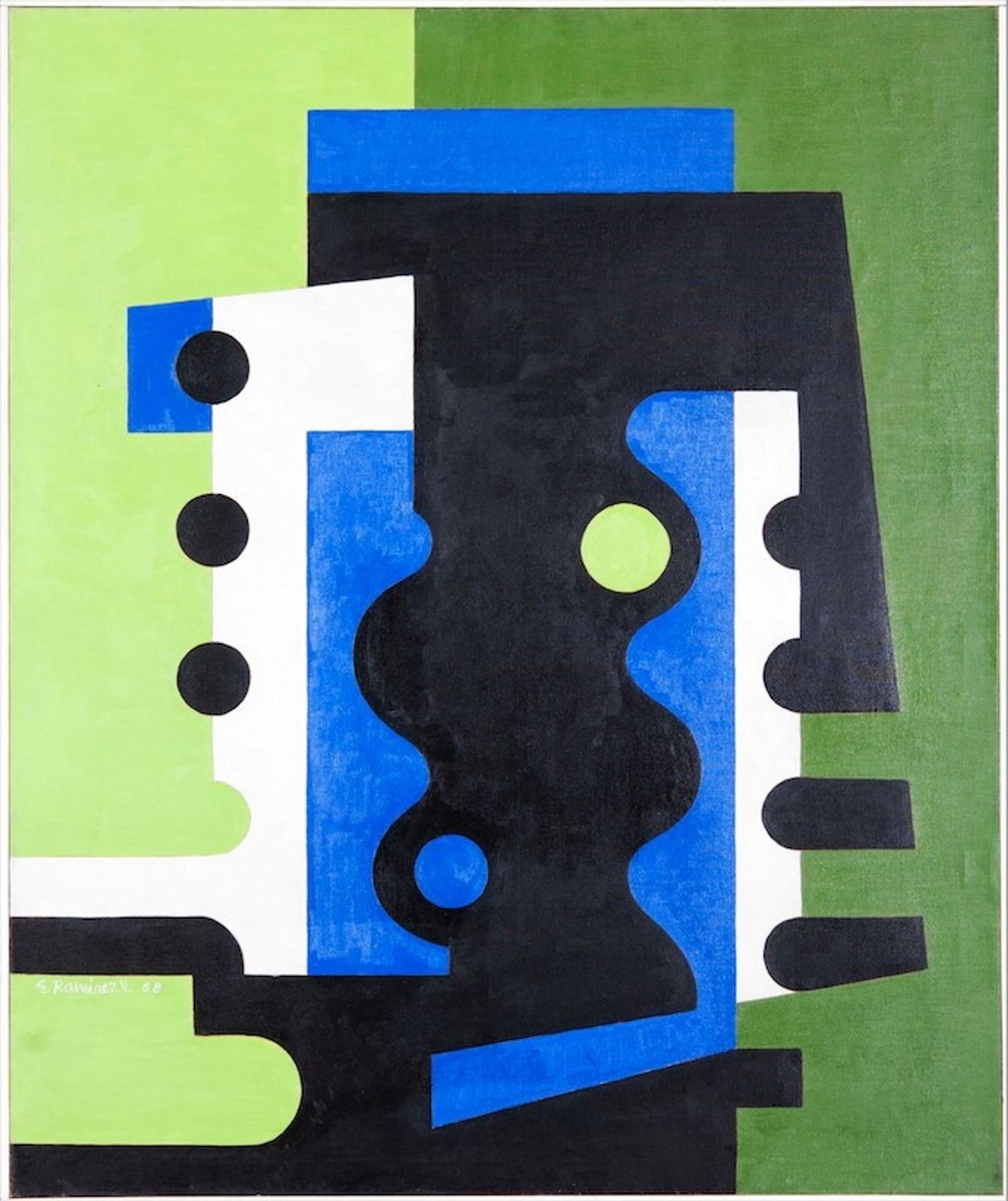 Verde Azul y Negro by Ramirez Villamizar