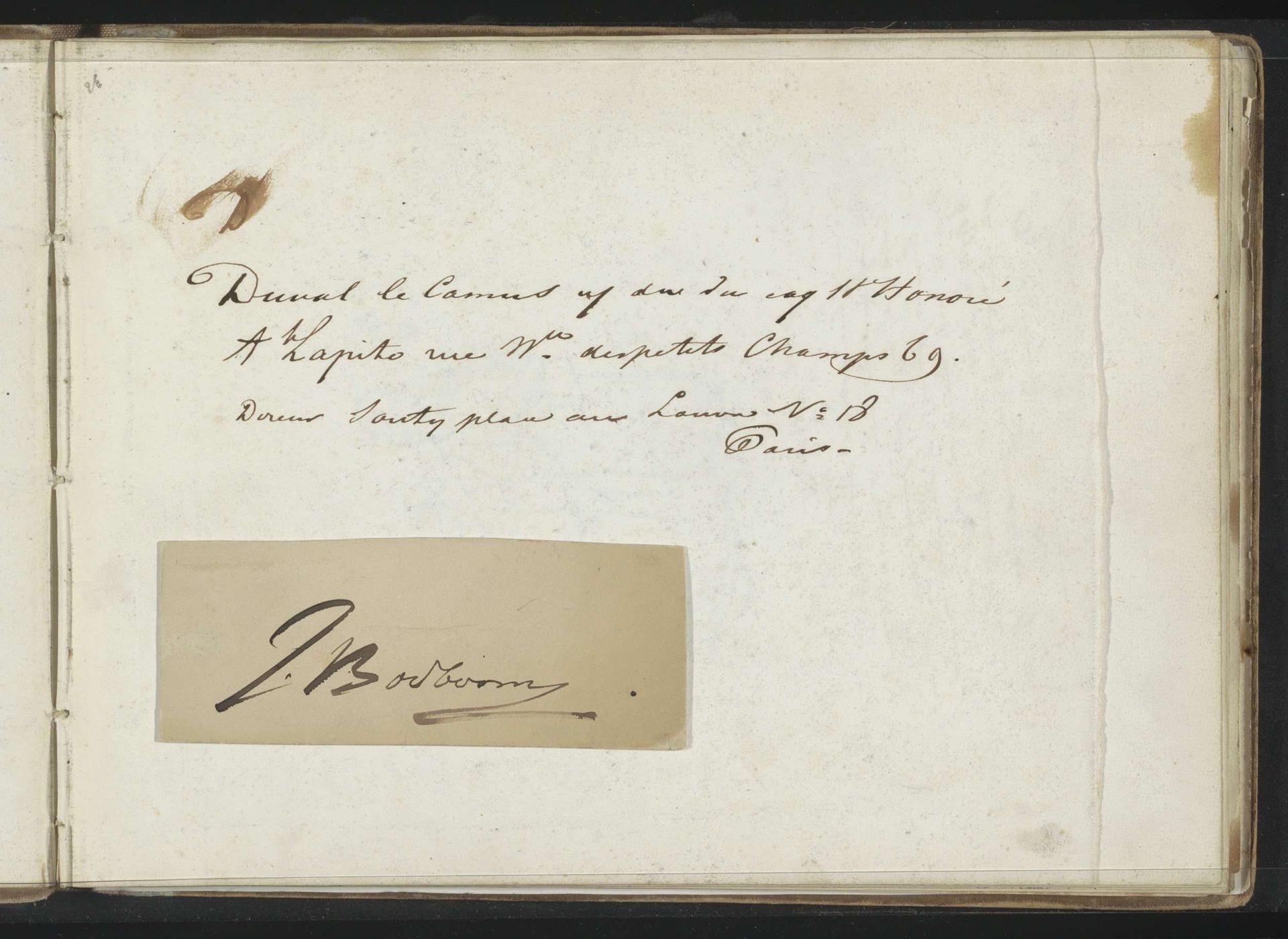 Annotatie by Johannes Bosboom