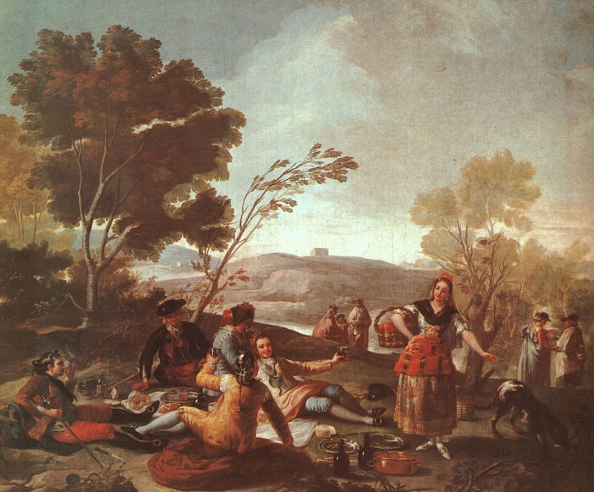 Picnic on the Banks of the Manzanares by Francisco de Goya