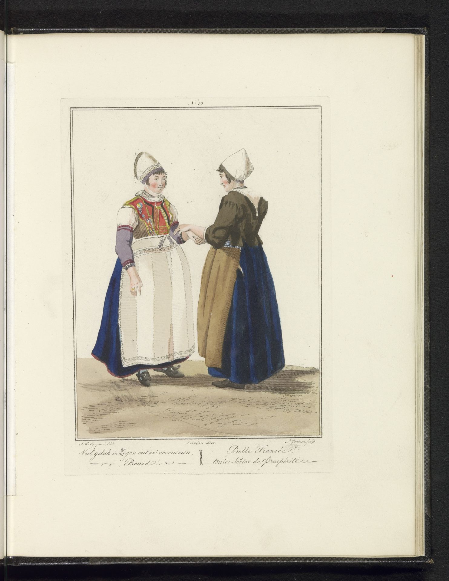 Twee vrouwen van Marken by Ludwig Gottlieb Portman