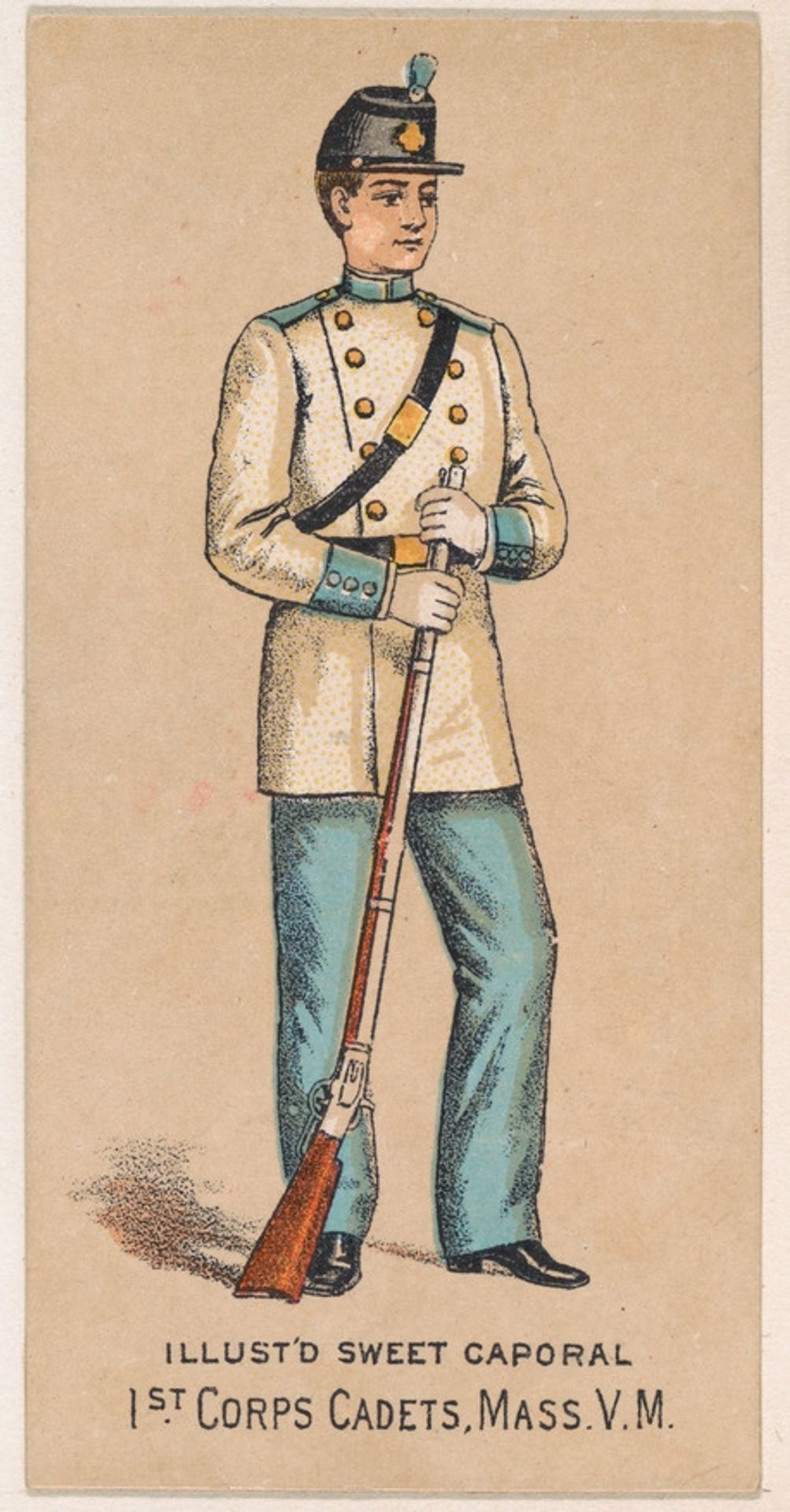 1st Corps Cadets, Massachusetts, V.M., from the Military Series (N224) issued by Kinney Tobacco Company to promote Sweet Caporal Cigarettes by Kinney Brothers Tobacco Company