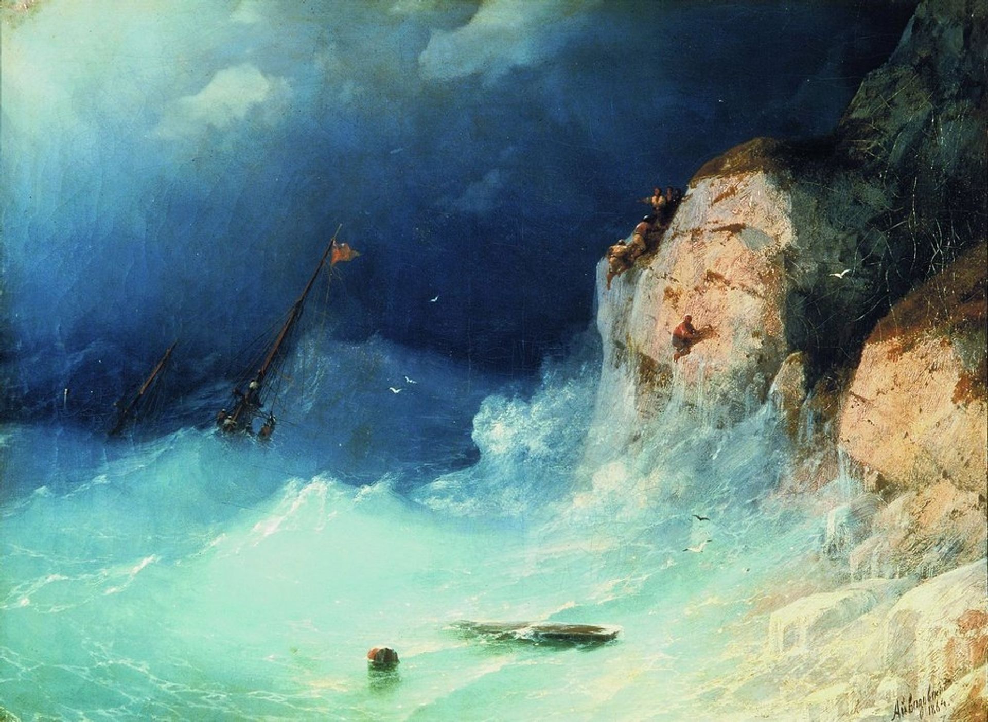 The Shipwreck by Ivan Konstantinovich Aivazovsky