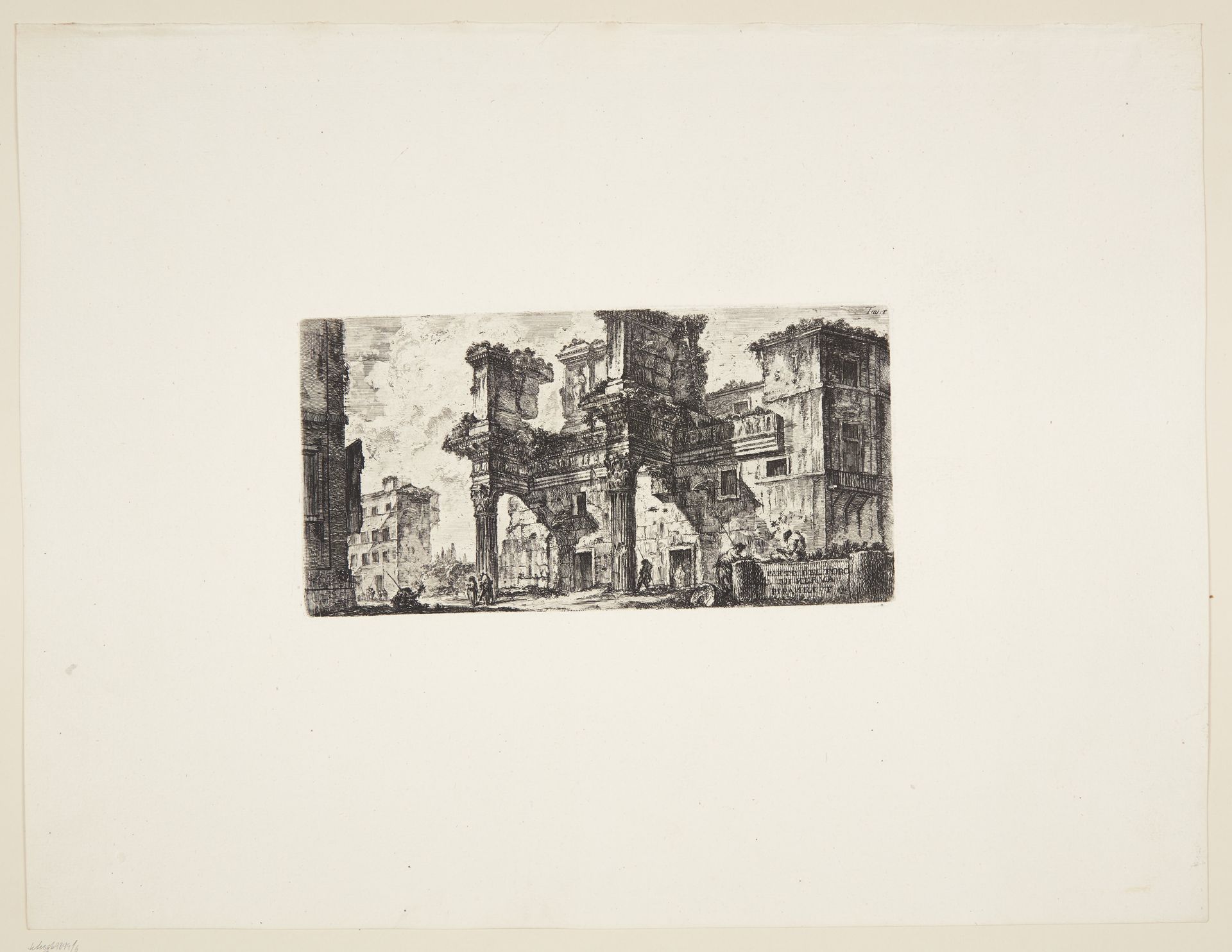 Part of the Forum of Nerva by Giovanni Battista Piranesi