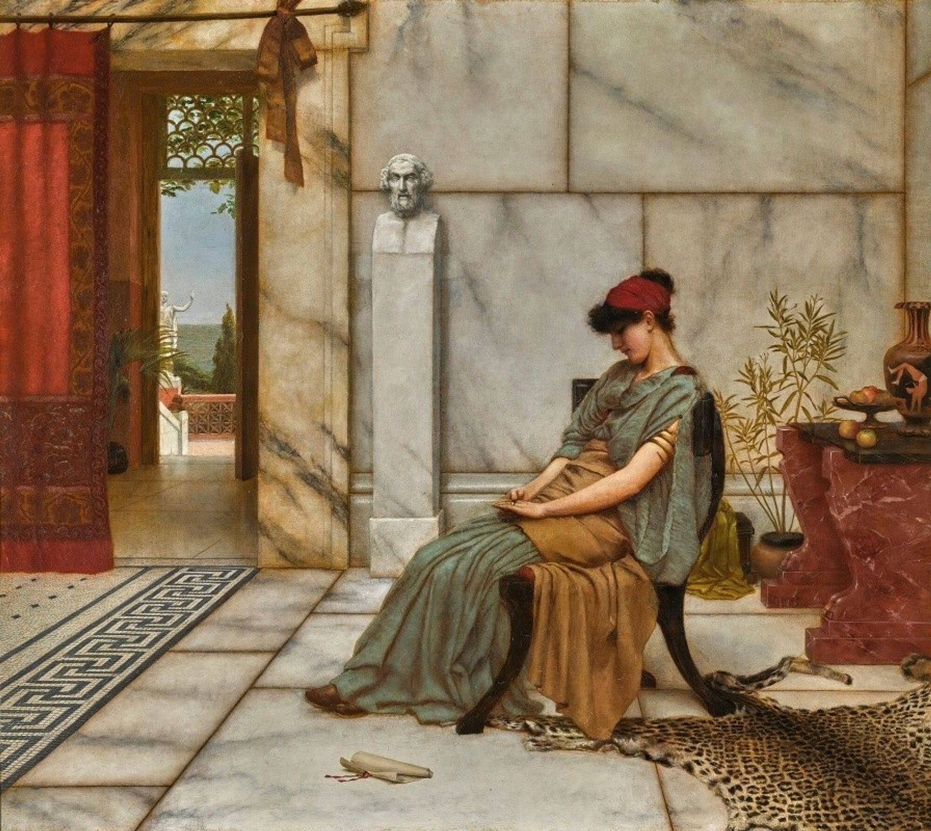 The engagement ring by John William Godward