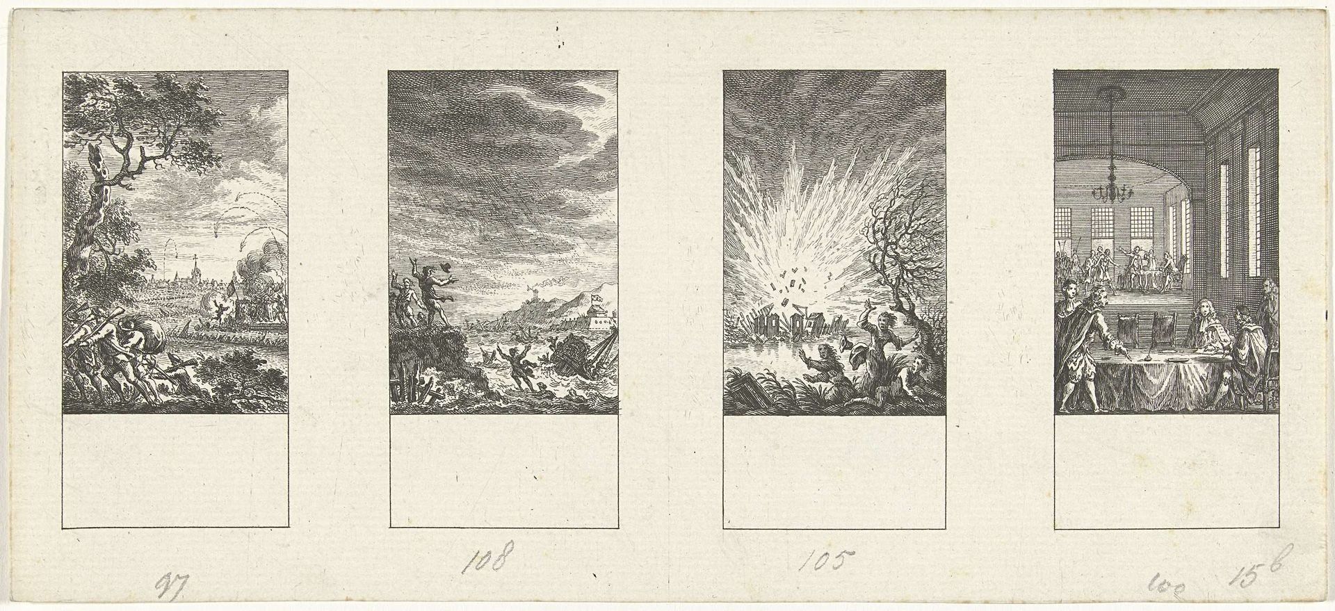 Vier episodes uit de vaderlandse geschiedenis by Simon Fokke