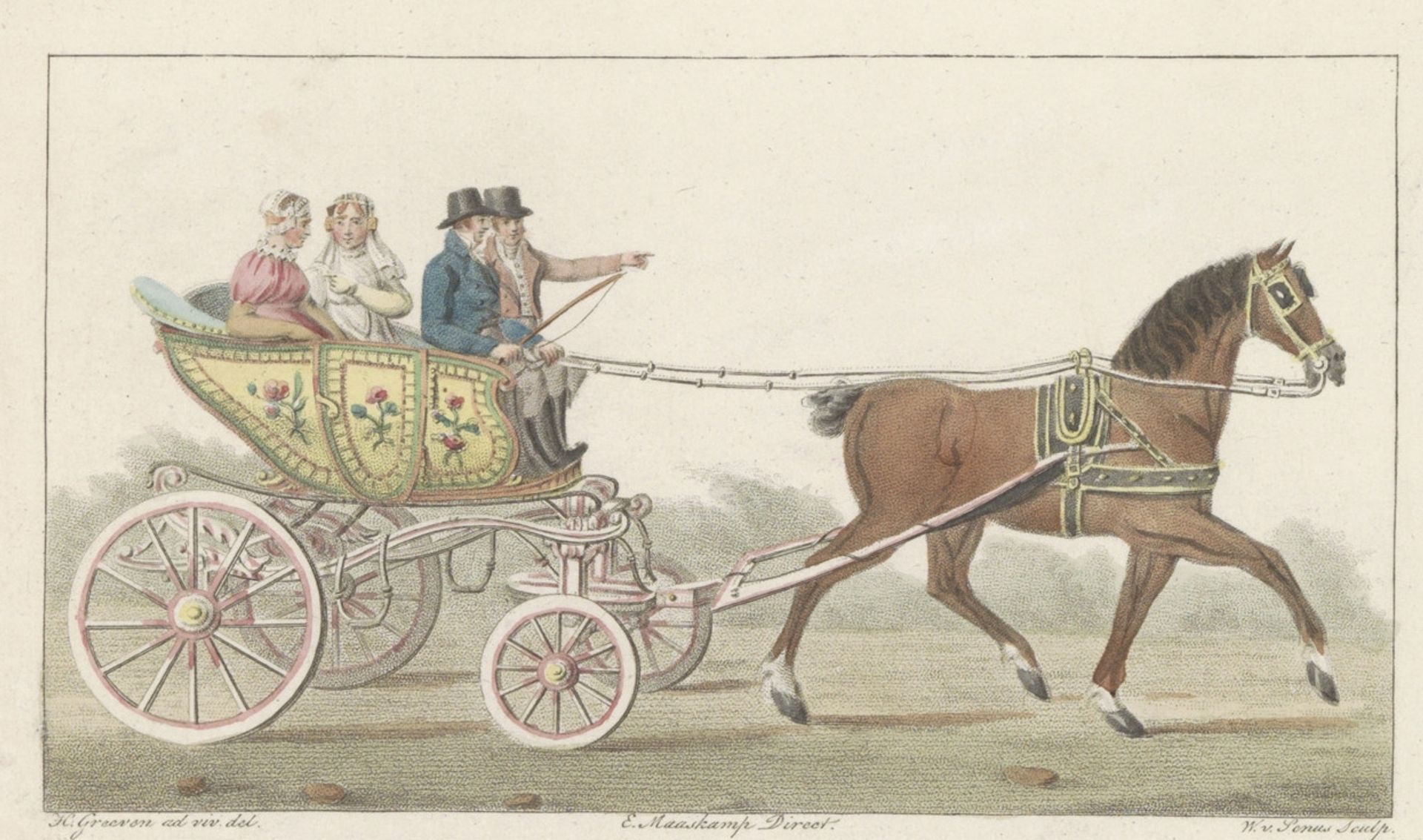 Zaans speelwagentje, 1824 by Willem van Senus