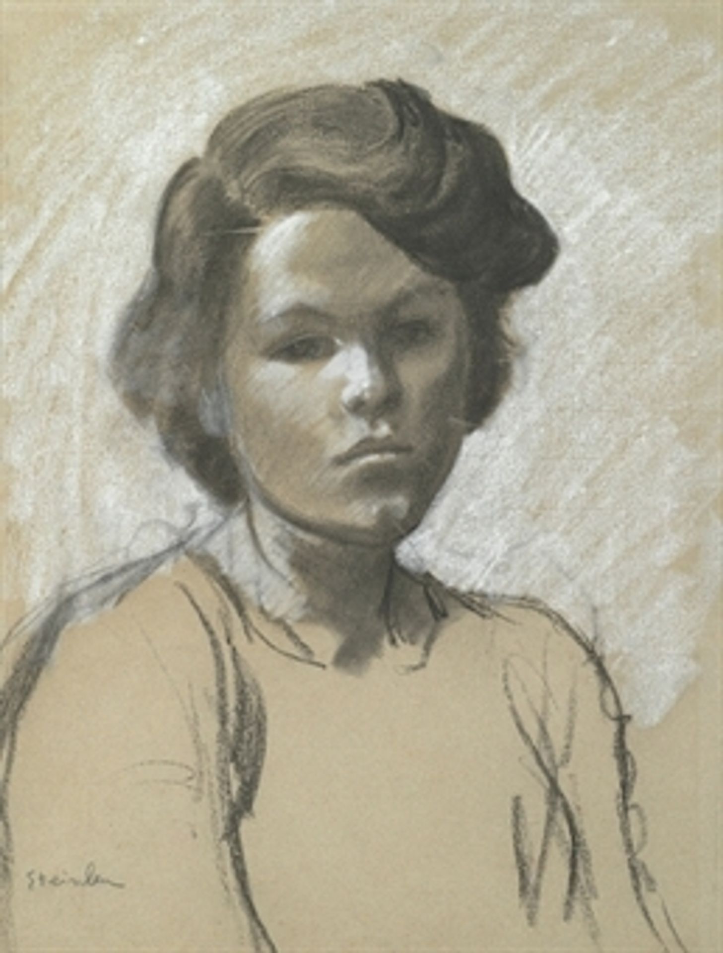 Portrait of Colette, the daughter of the artist by Théophile Alexandre Steinlen