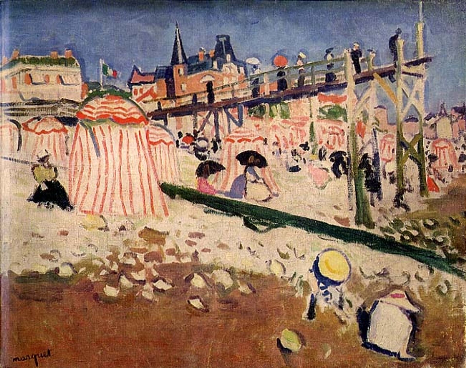 The Beach at Sainte-Adresse by Albert Marquet