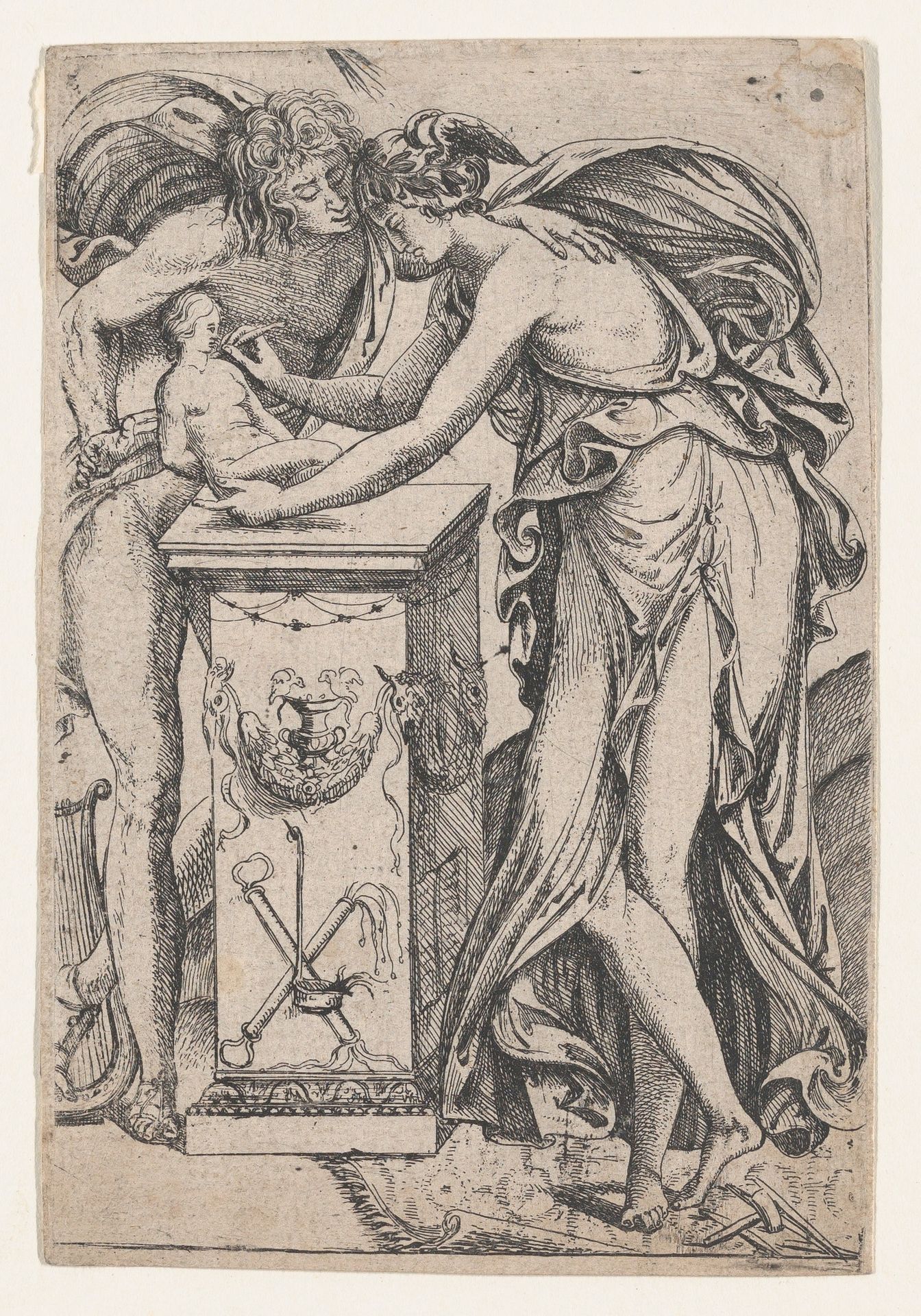 Apollo and the Spirit of Sculpture by Pierre Biard II