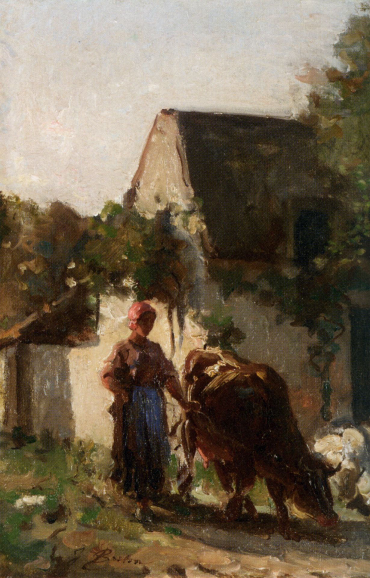 Cowheard by Jules Breton