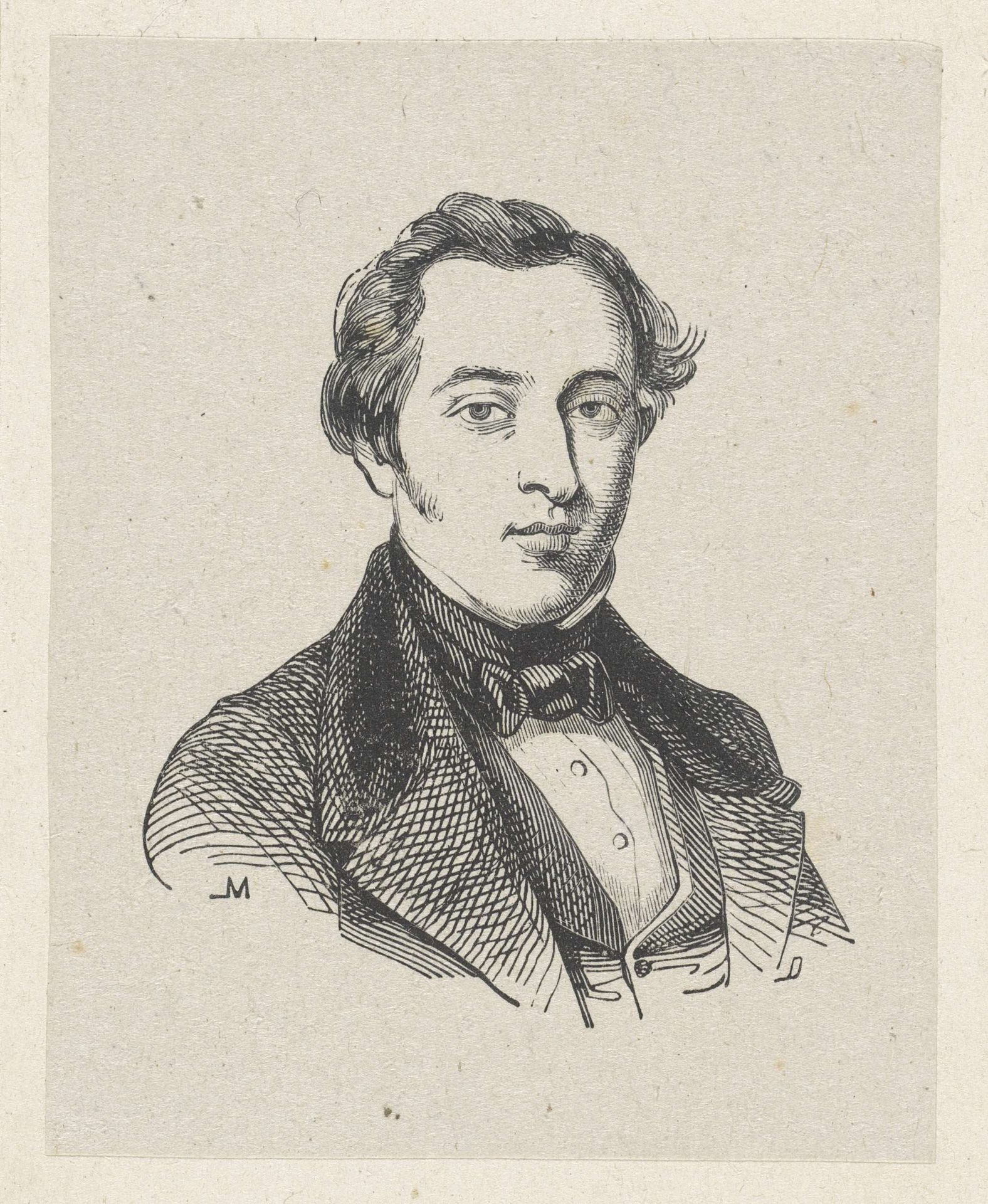Portret van Petrus Johannes Schotel by Monogrammist ML