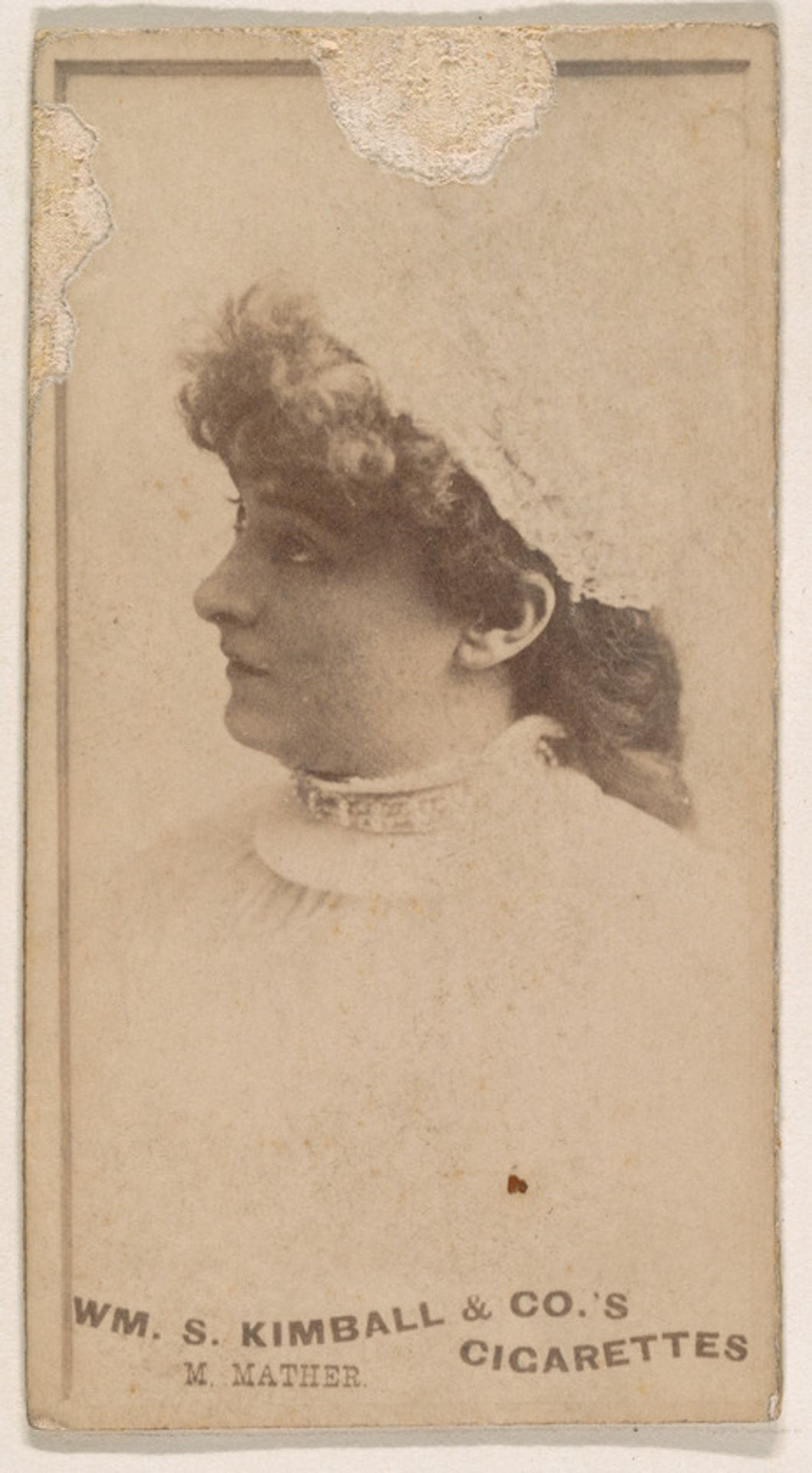 Miss Mather, from the Actresses series (N203) issued by Wm. S. Kimball & Co. by William S. Kimball & Company