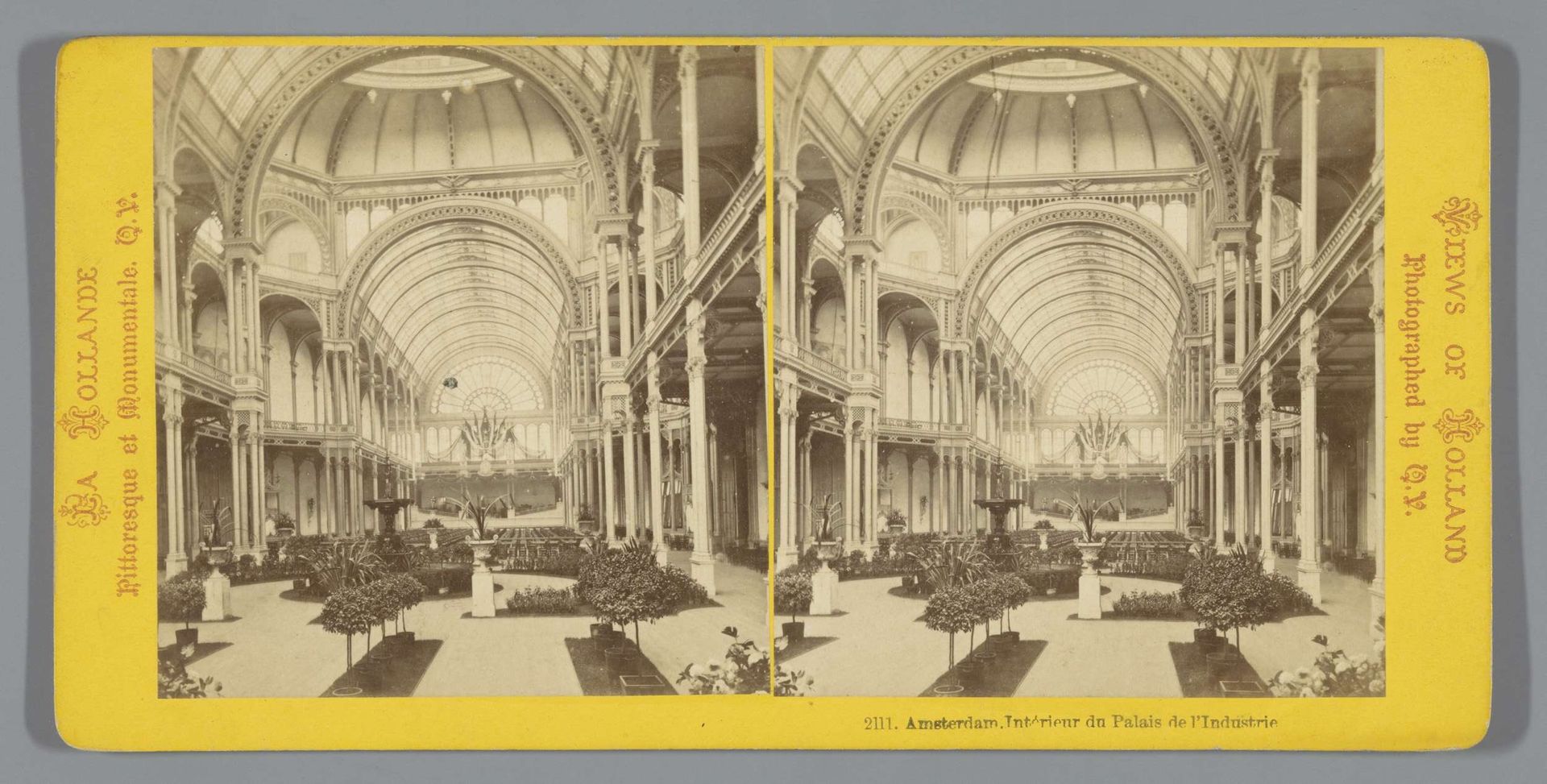 Interieur van het Paleis voor Volksvlijt, Amsterdam by Jules Hippolyte Quéval