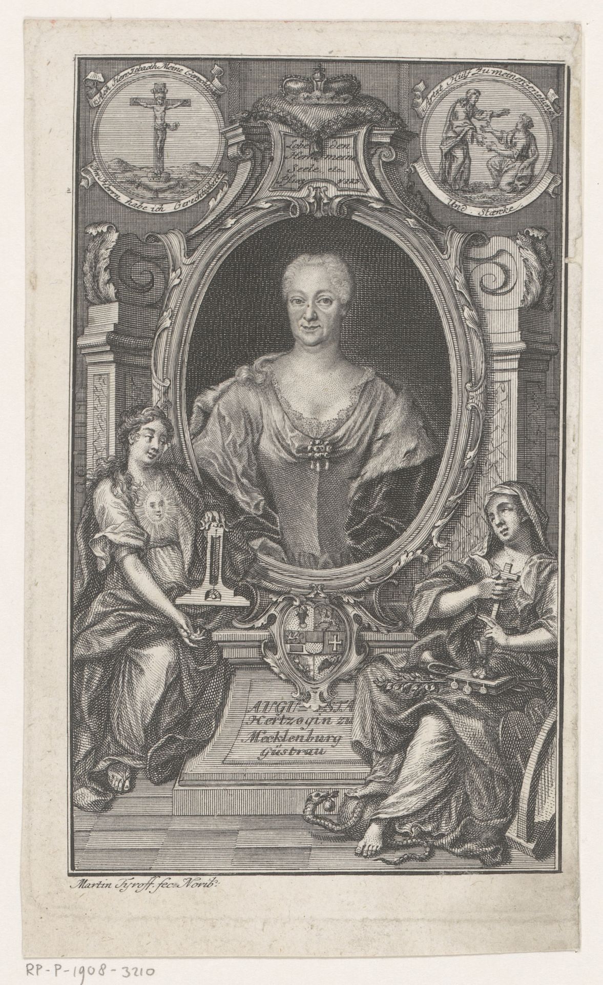 Portret van Auguste zu Mecklenburg by Martin Tyroff