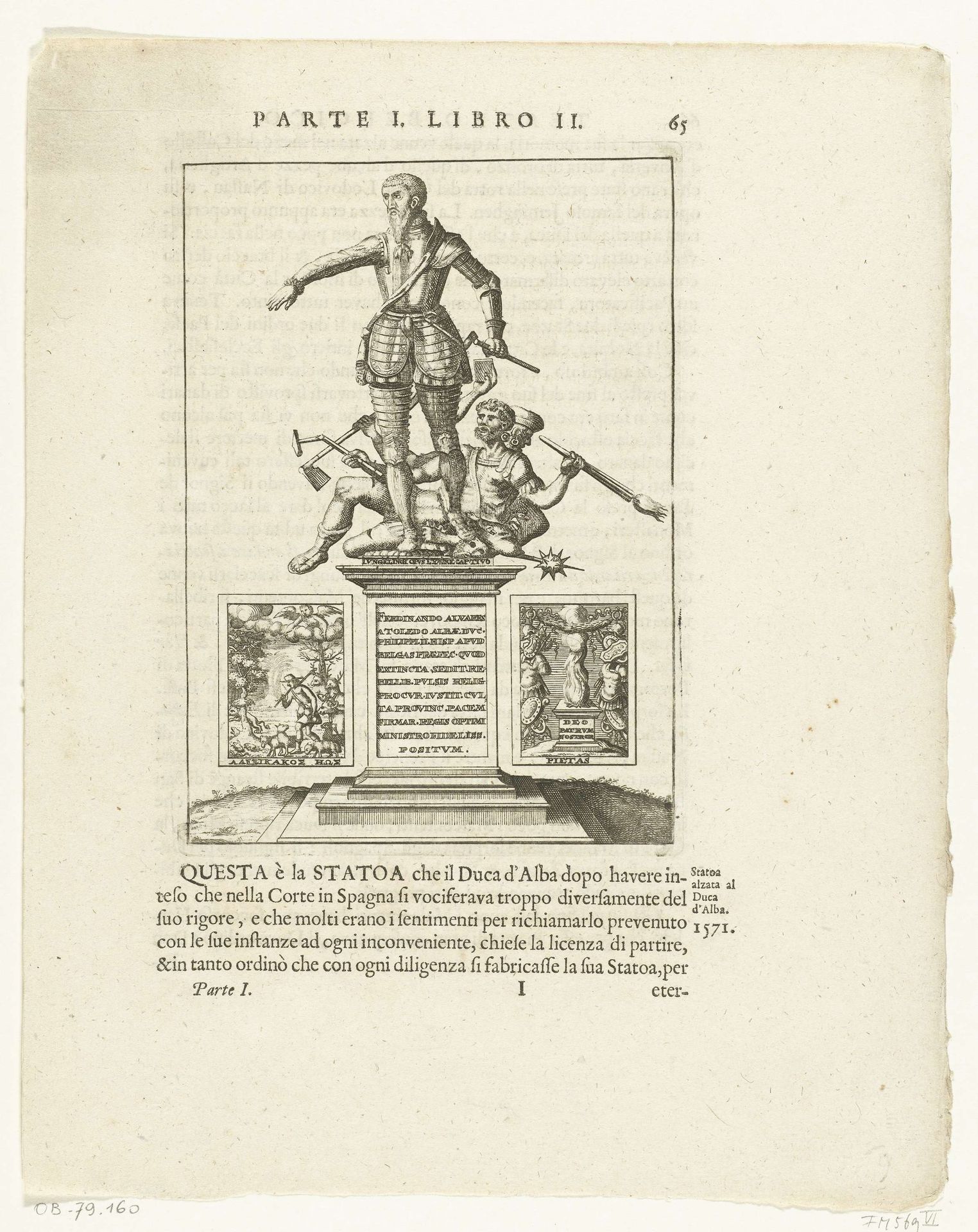Standbeeld van de hertog van Alva, 1571 by Anonymous