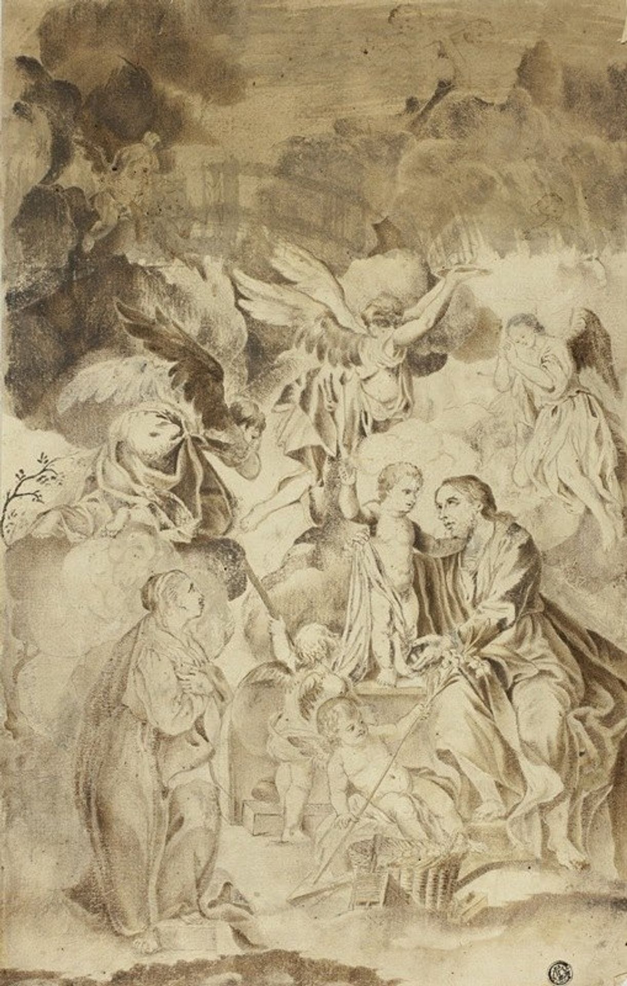 Beholding Vision of Christ Child and Saint Joseph by El Greco (Domenikos Theotokopoulos)
