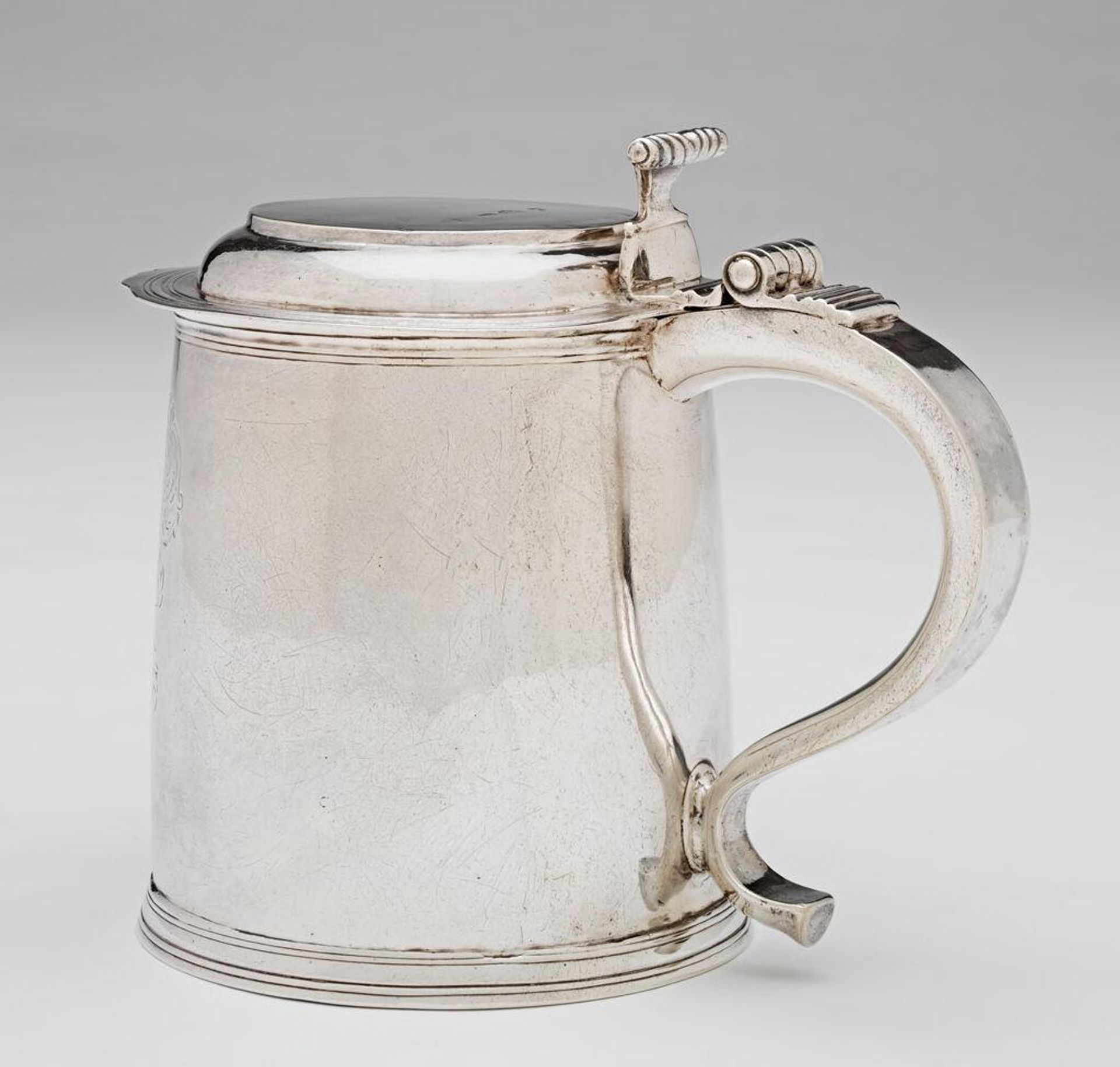 Tankard by Maker's mark IS with cinquefoil below