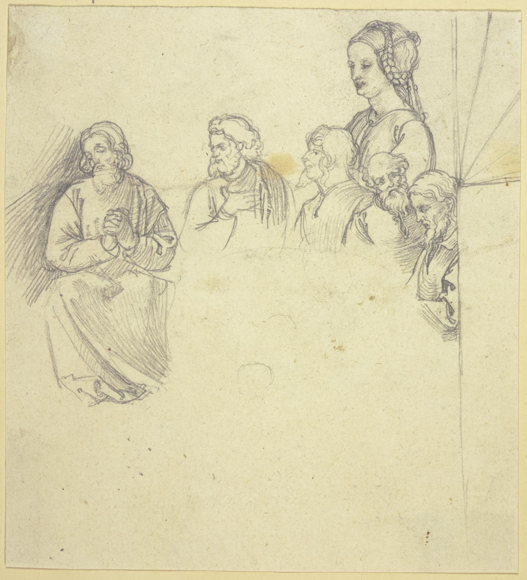 Fünf heilige Männer, dabei eine Frau by Joseph Bucher