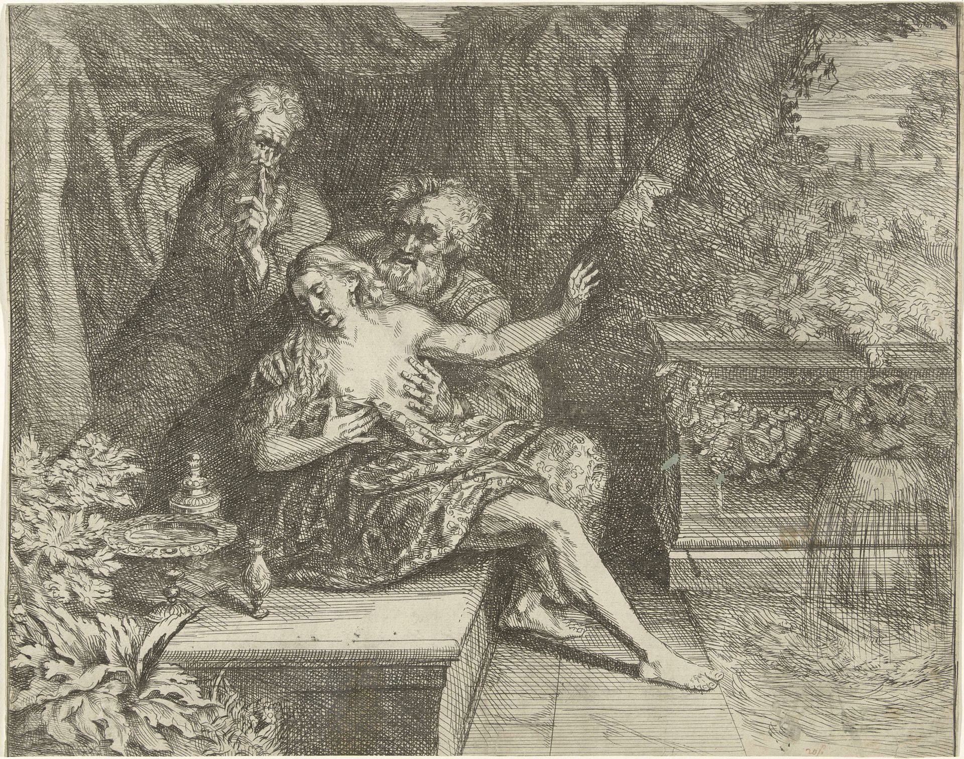 Suzanna en de ouderlingen by Willem de Ryck