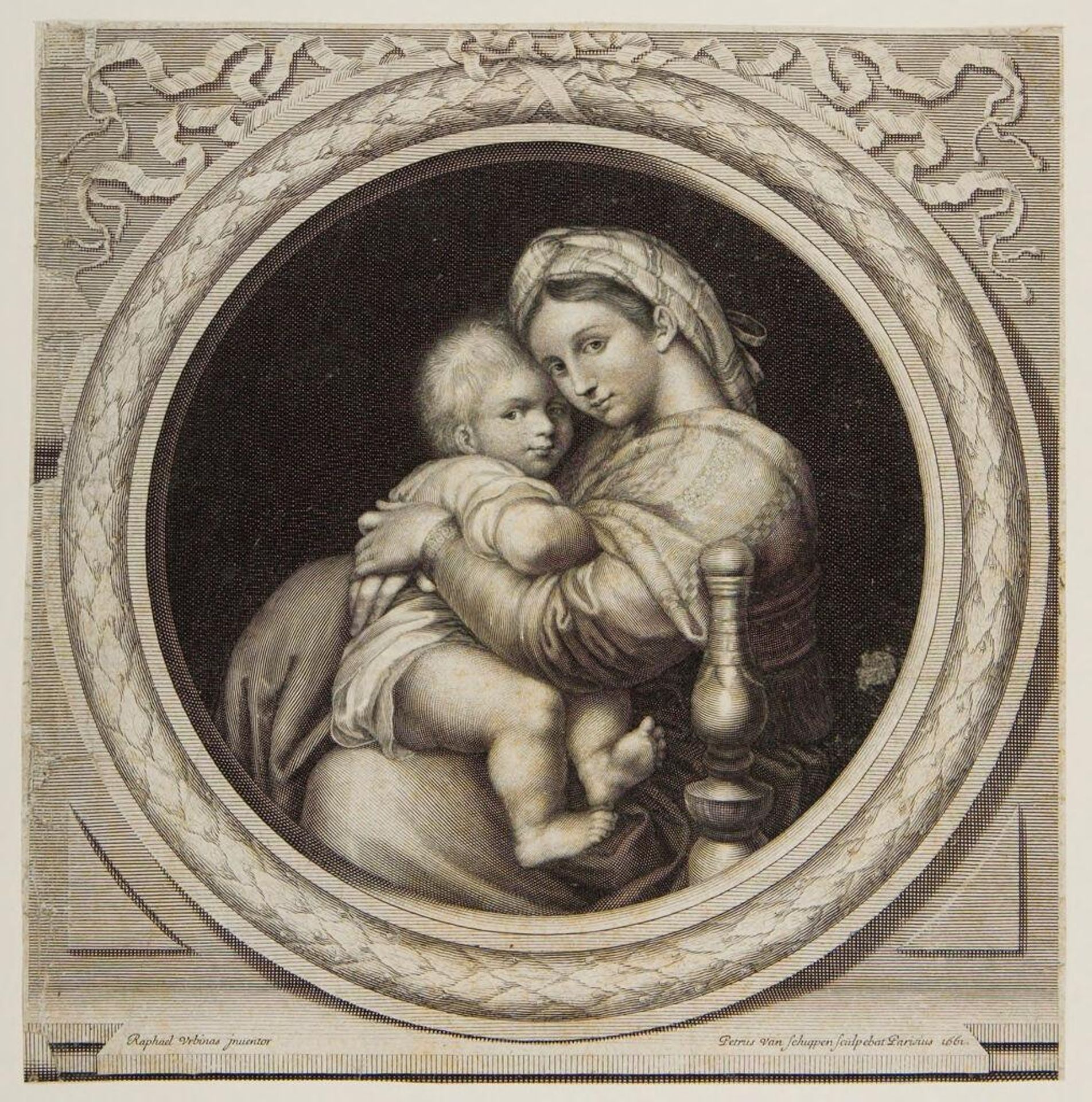 Madonna of the Chair by Pieter van Schuppen