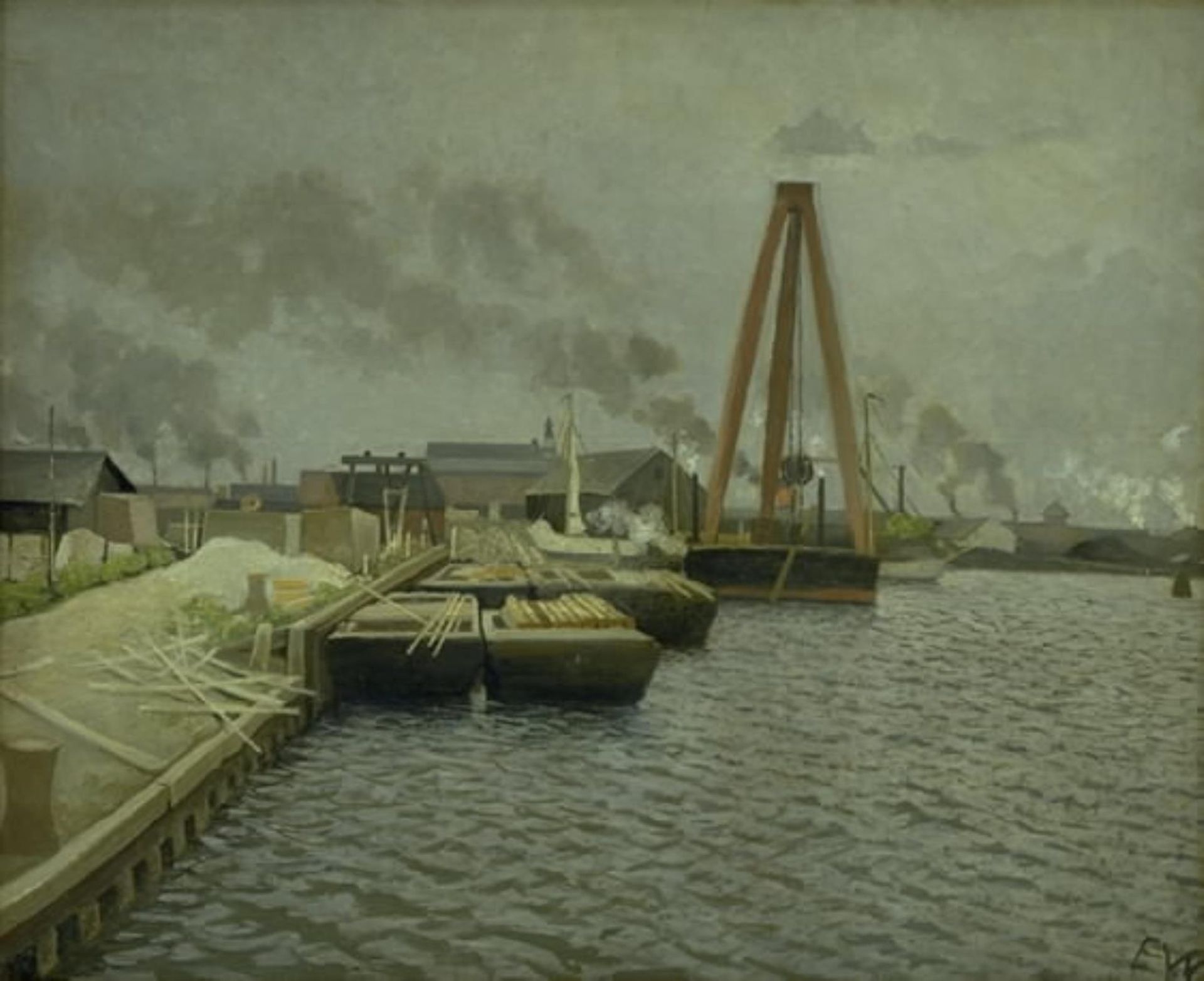 Refshaleøen. The Copenhagen Harbour by Edvard Weie