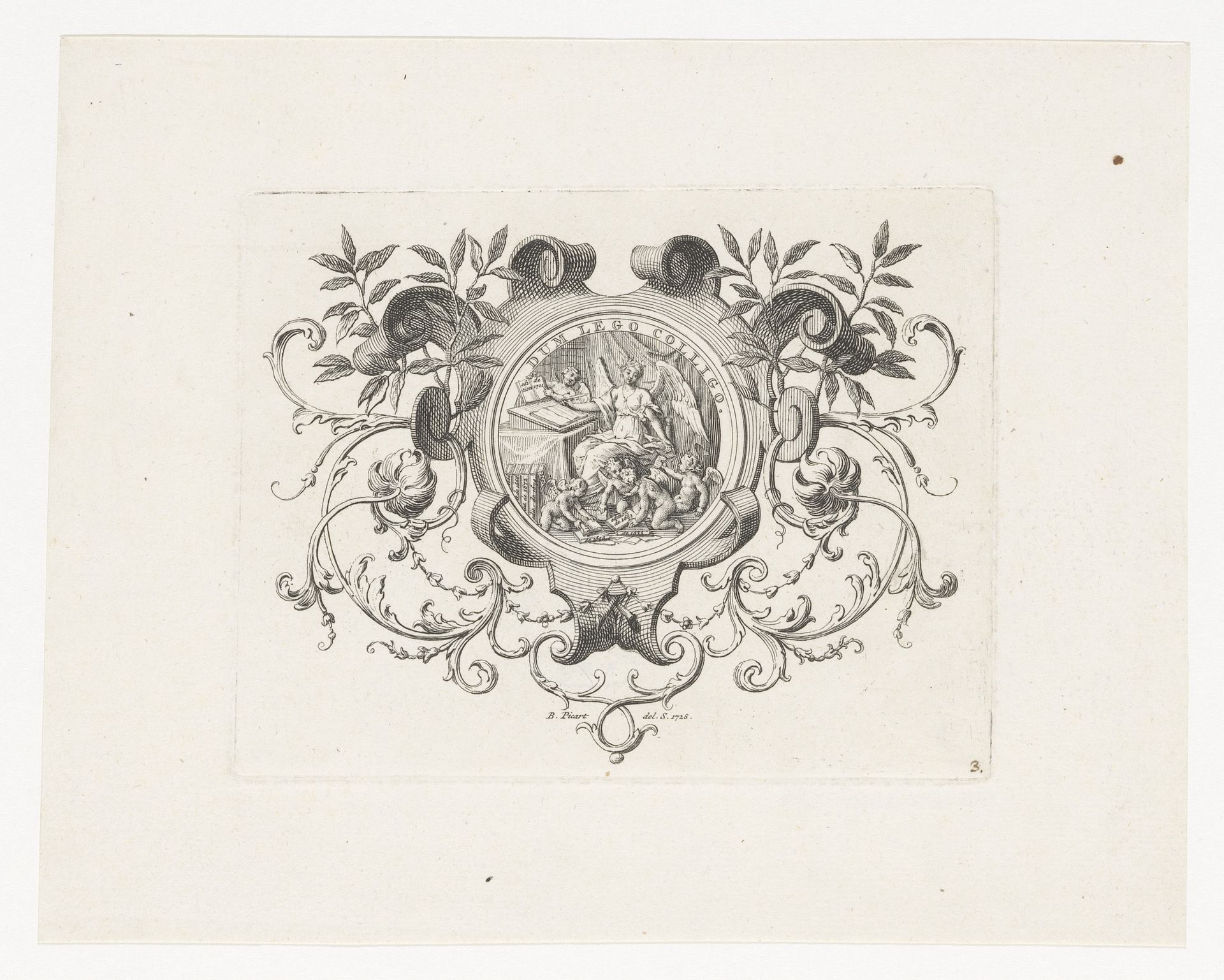 Medaillon met de personificatie van Geschiedenis by Bernard Picart