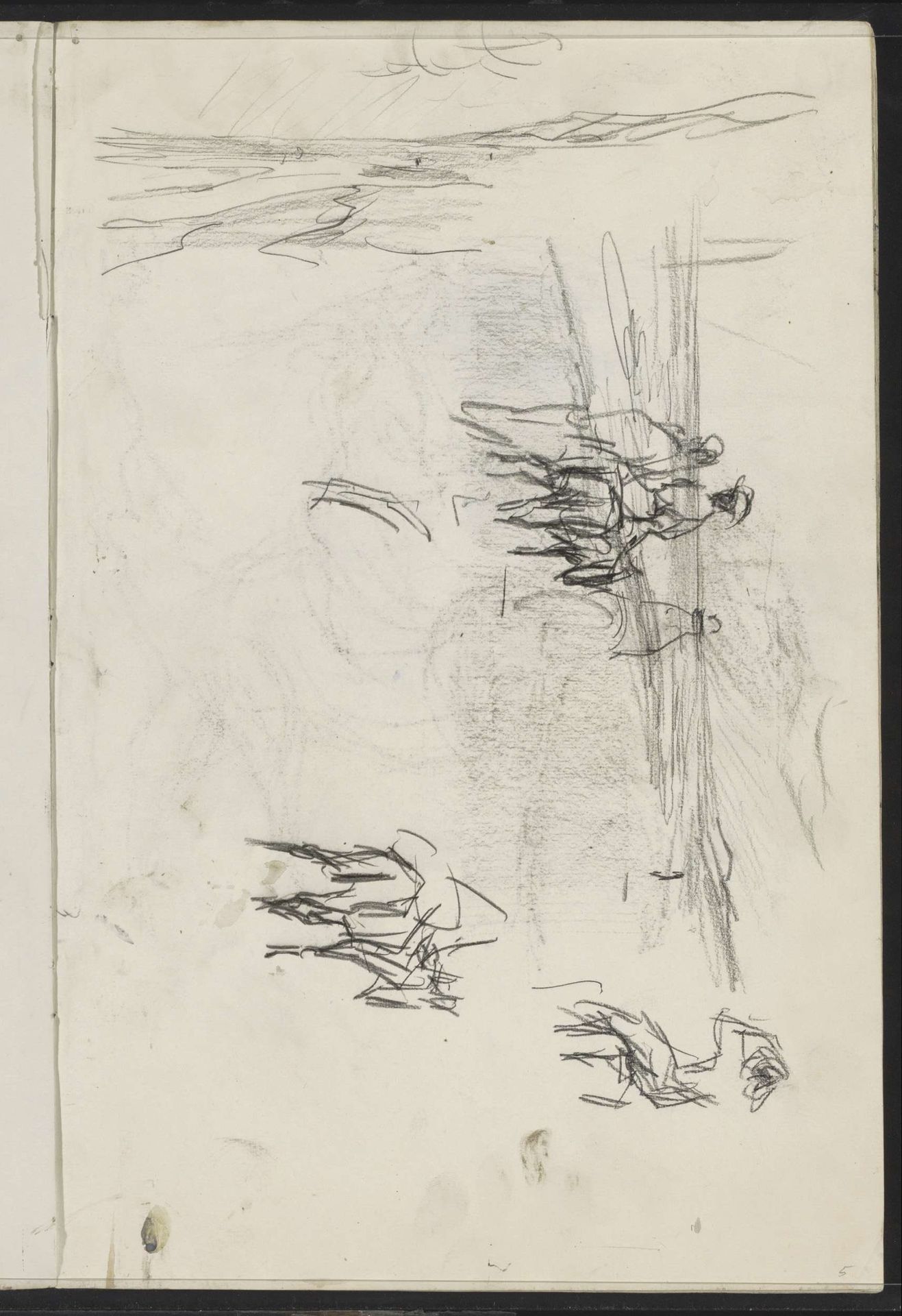 Ezelrijdende vrouwen op het strand by Isaac Israels