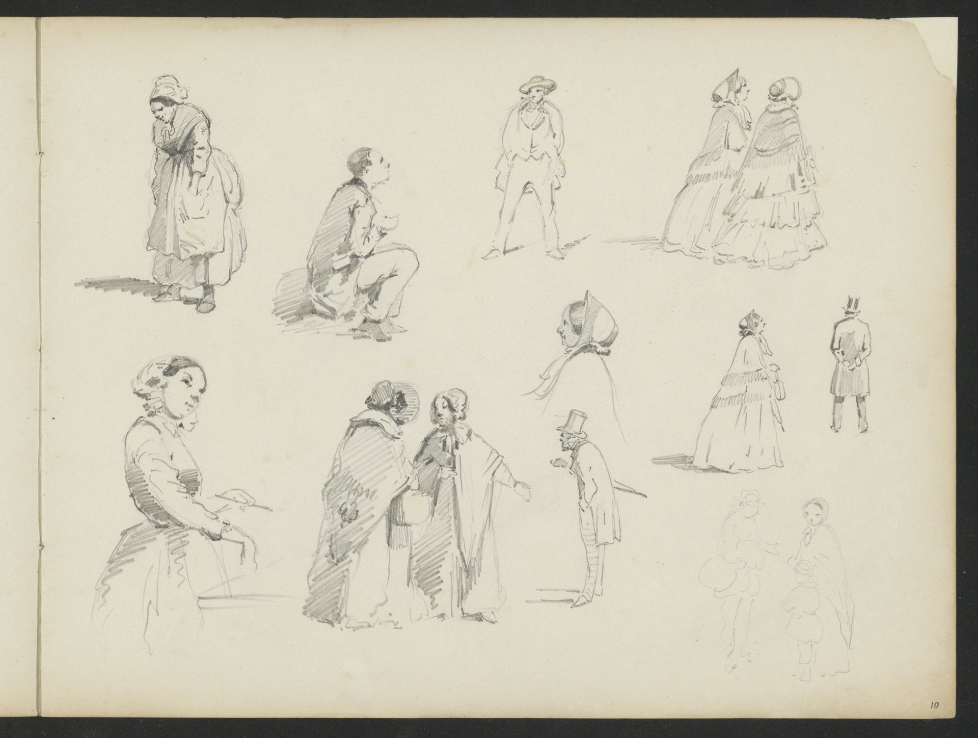 Figuren in verschillende houdingen by Adrianus Eversen