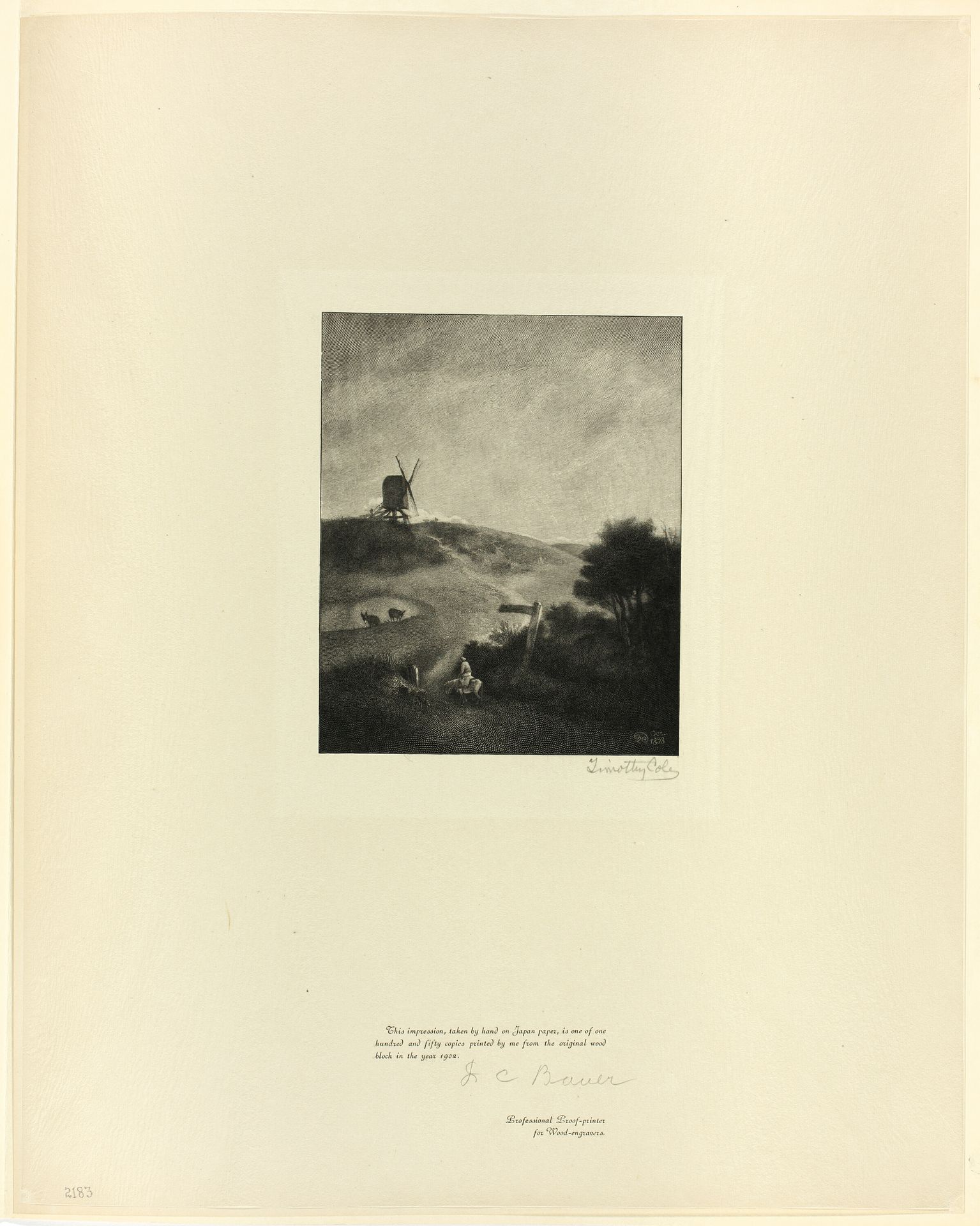 The Windmill, from Old English Masters by Timothy Cole