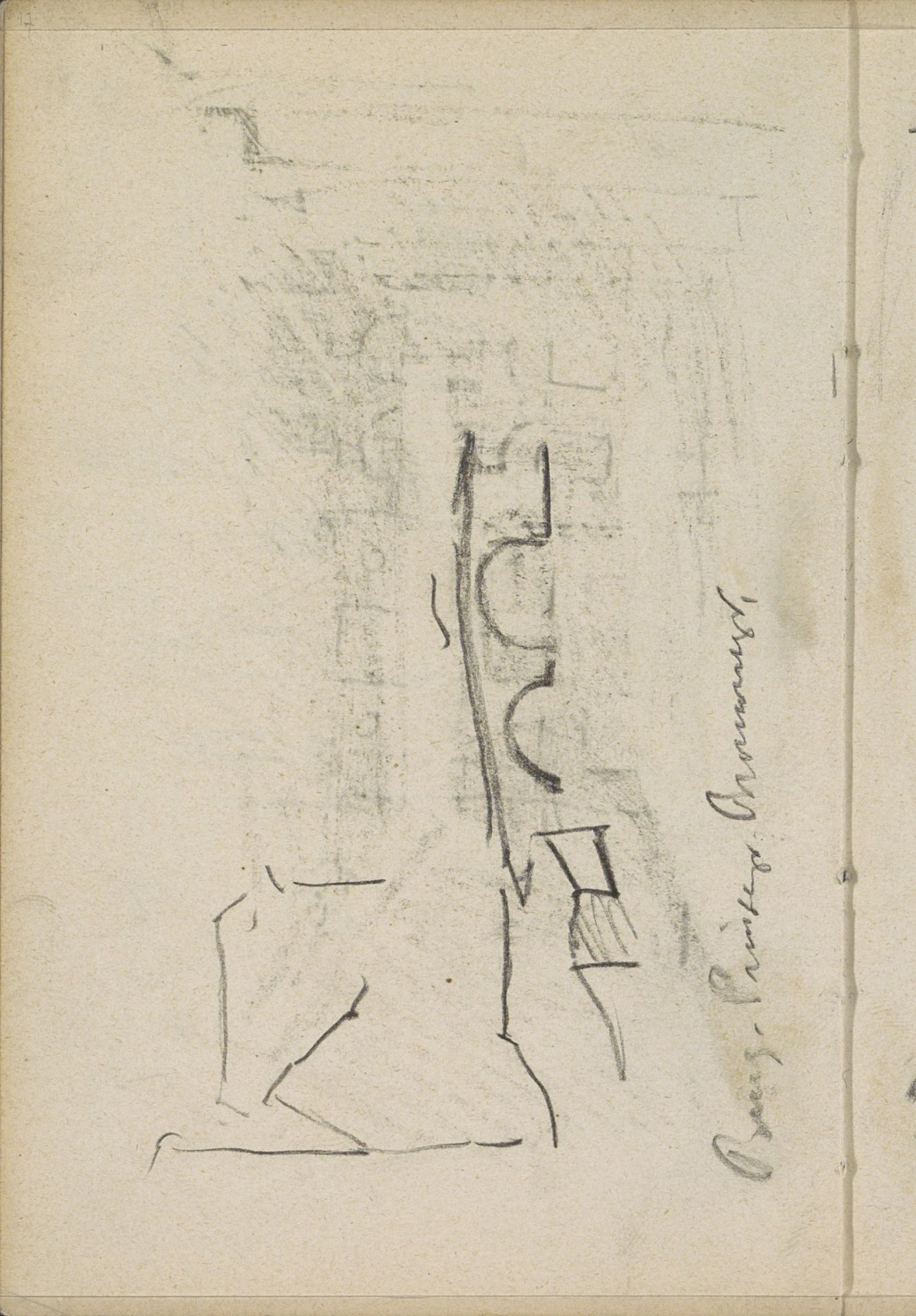 Brug op de hoek van de Brouwersgracht en de Prinsengracht te Amsterdam by George Hendrik Breitner
