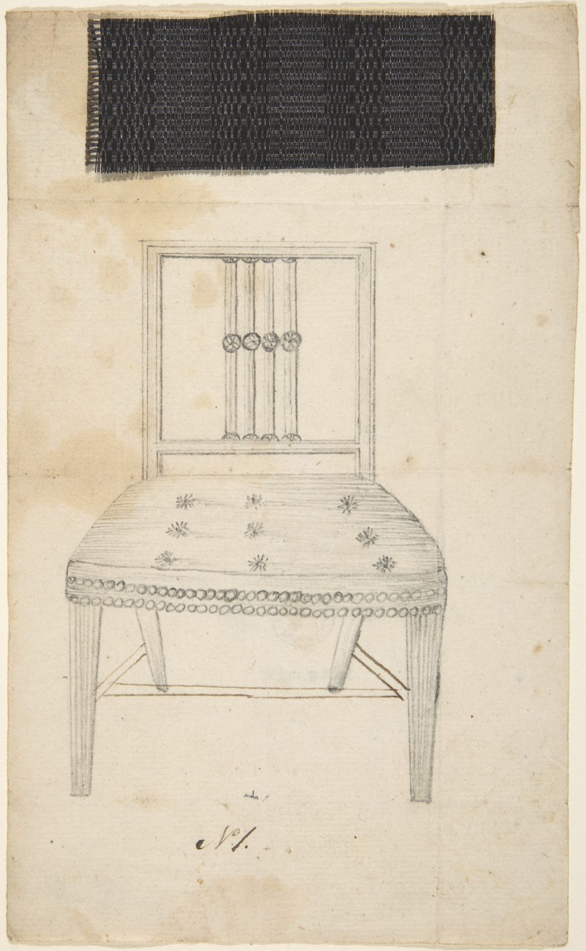 Two designs for side chairs by Anonymous