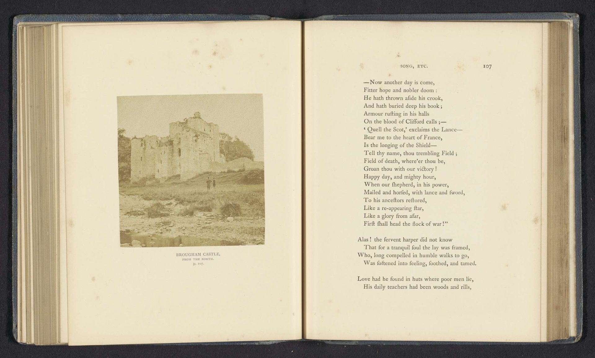 Brougham Castle, from the North by Thomas Ogle