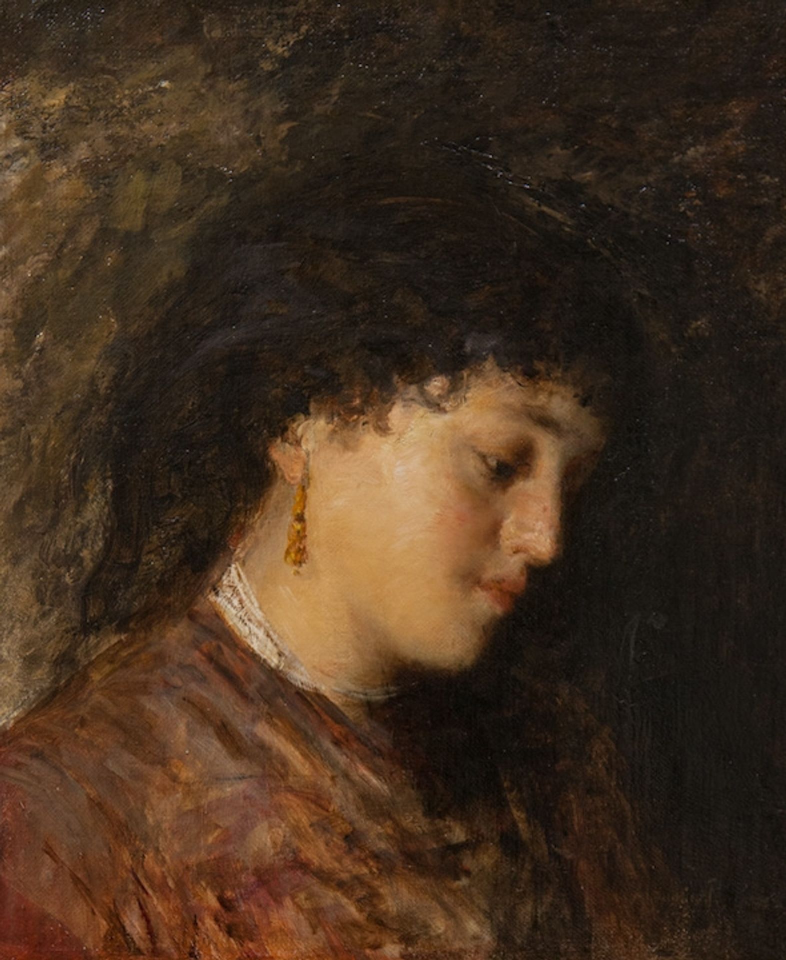 Head of a young girl by Noè Bordignon