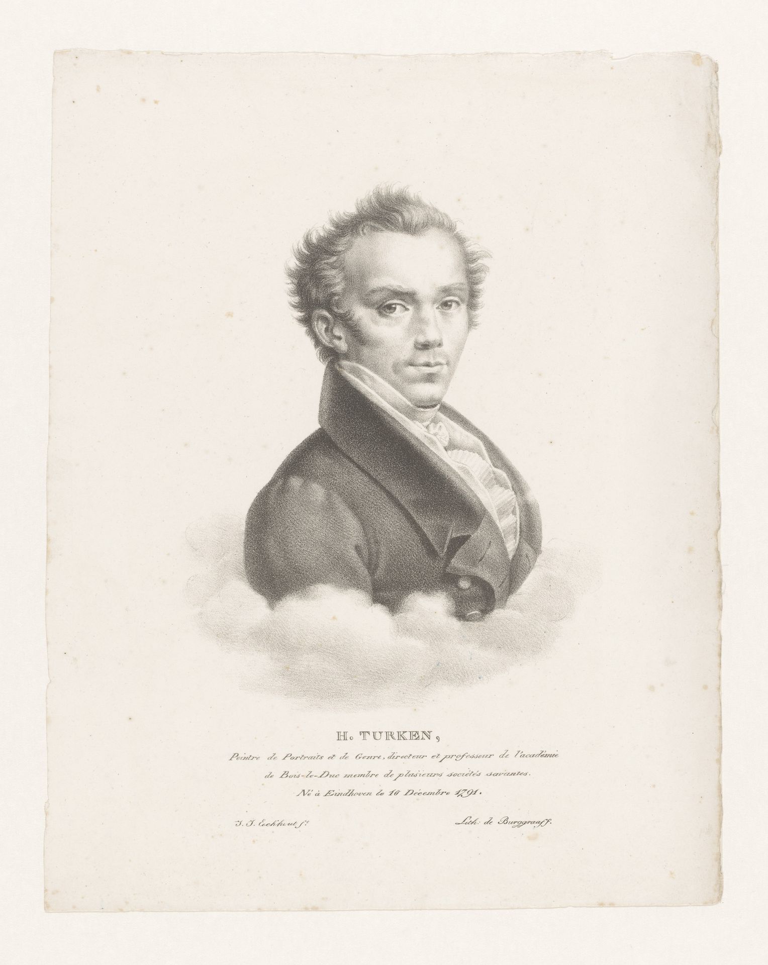 Portret van Henricus Turken by Guillaume Philidor Van den Burggraaff