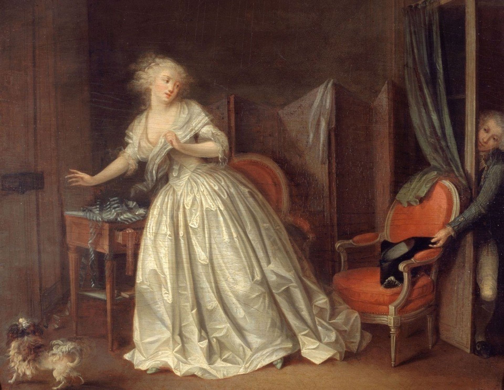 Le Départ précipité by Louis Léopold Boilly