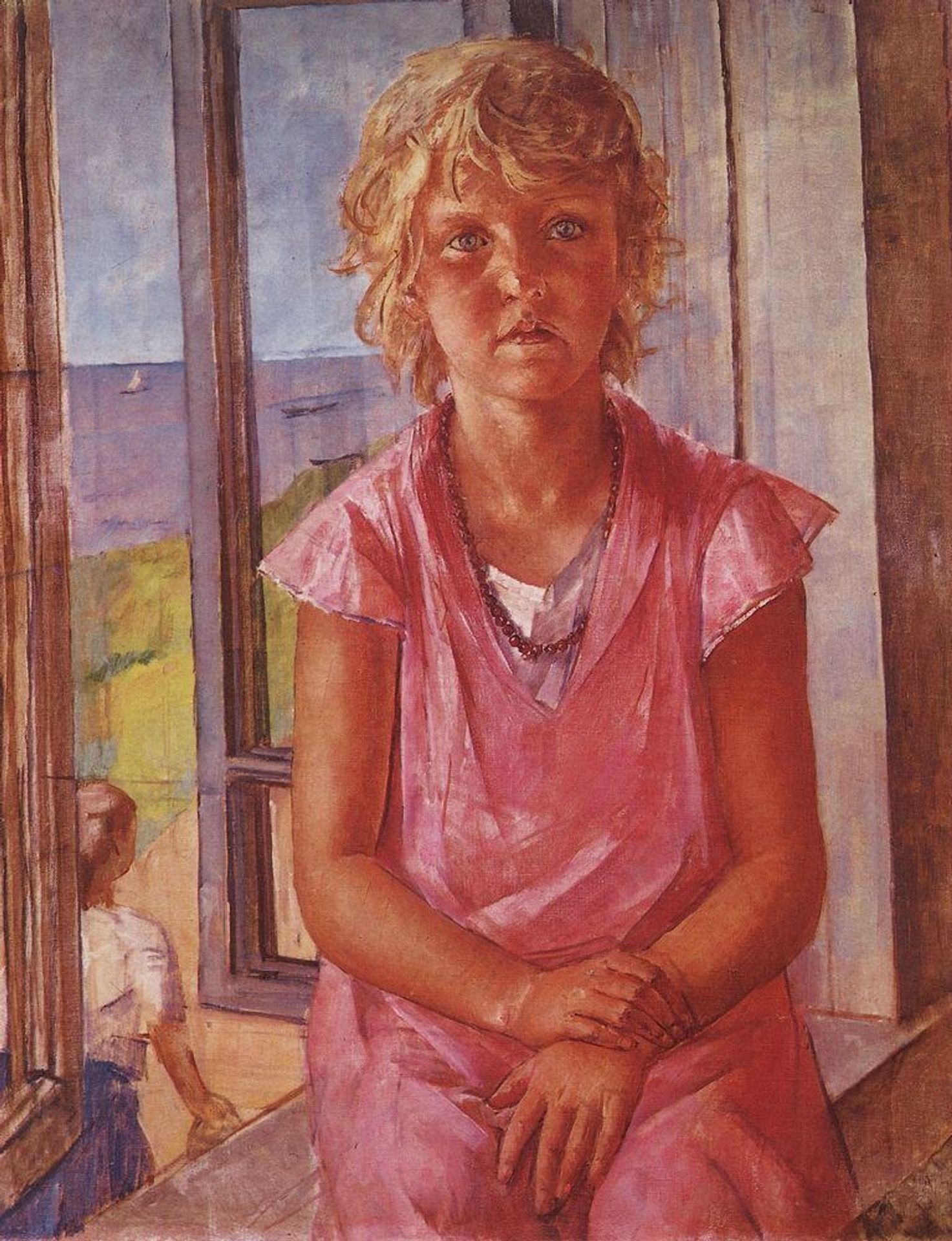The daughter of a fisherman by Kuzma Petrov-Vodkin
