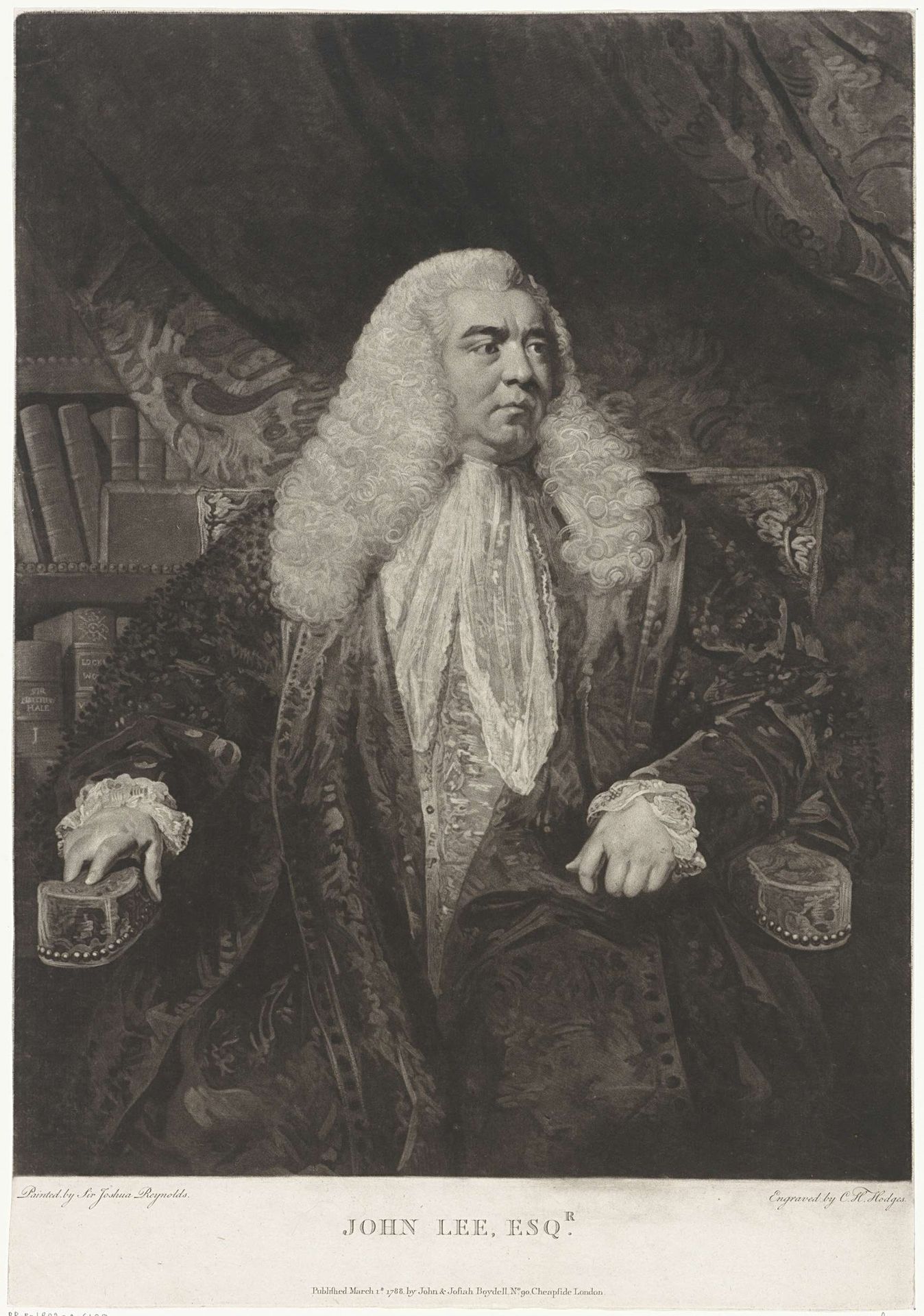 Portret van John Lee by Charles Howard Hodges